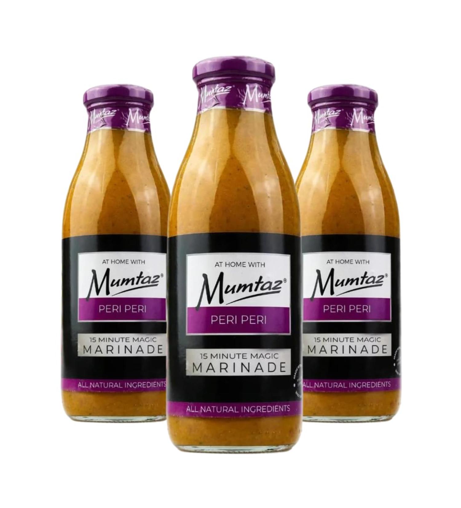Mumtaz PERI PERI Marinade Sauce - Pack of 3x500g 15 Minute Magic Marinade Medium Spiced BBQ-Grill-Roast-Stir or Air fry All Natural Ingredients Gluten Free Vegan Friendly. - Buy Online on GoSupps.com