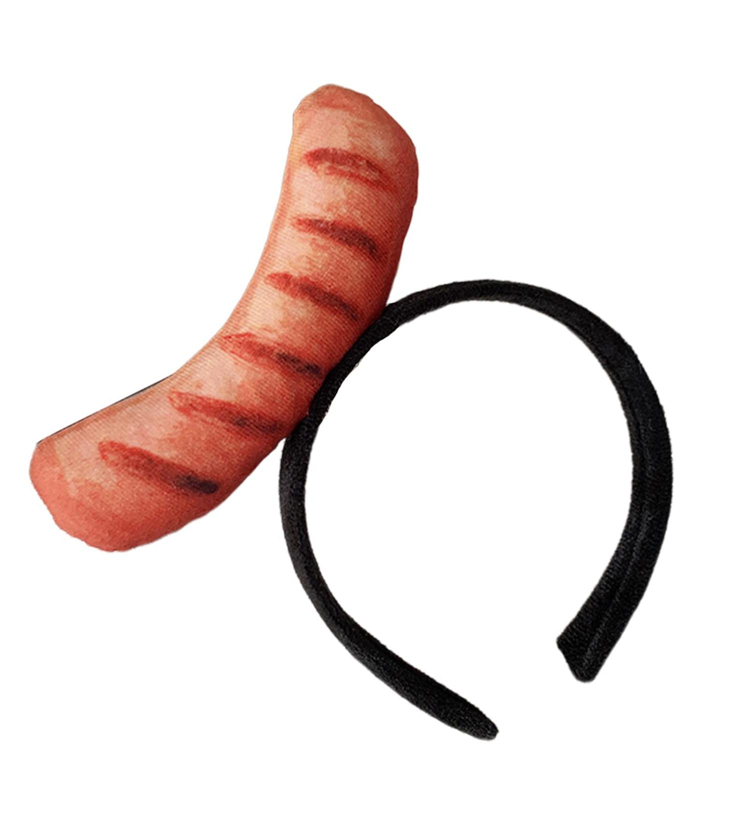 amangul Funny Food Headband Hotdog Headband Funny Headband Party Headband Food Hat Costume Fried Headband Imitation Food Hat(Ham Sausage) - Buy Online on GoSupps.com