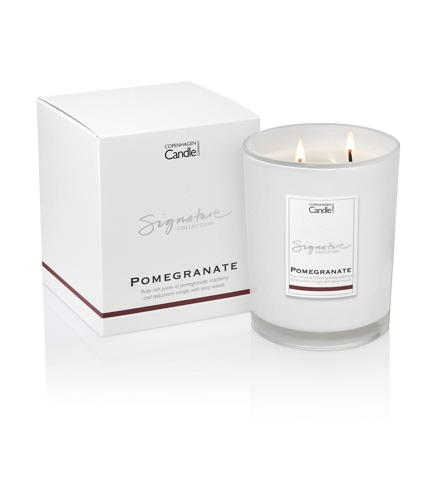 Luxury Scented Candle Gift for Women | 65 Hours Burn Time | Pomegranate | The Copenhagen Company - Buy Online on GoSupps.com