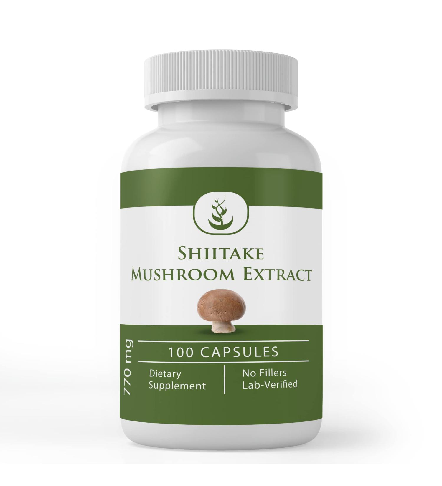 Pure Original Ingredients Shiitake Mushroom Extract (100 Capsules) Always Pure No Additives Or Fillers Lab Verified 100 Count (Pack of 1) - Buy Online on GoSupps.com