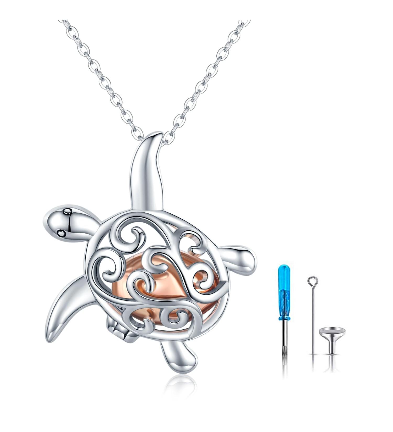 925 Sterling Silver Urn Pendant - Ash Necklace with Syllable Roses Dragonfly Moonstone & Heart | Memorial Jewelry for Women Moms & Loved Ones - Buy Online on GoSupps.com