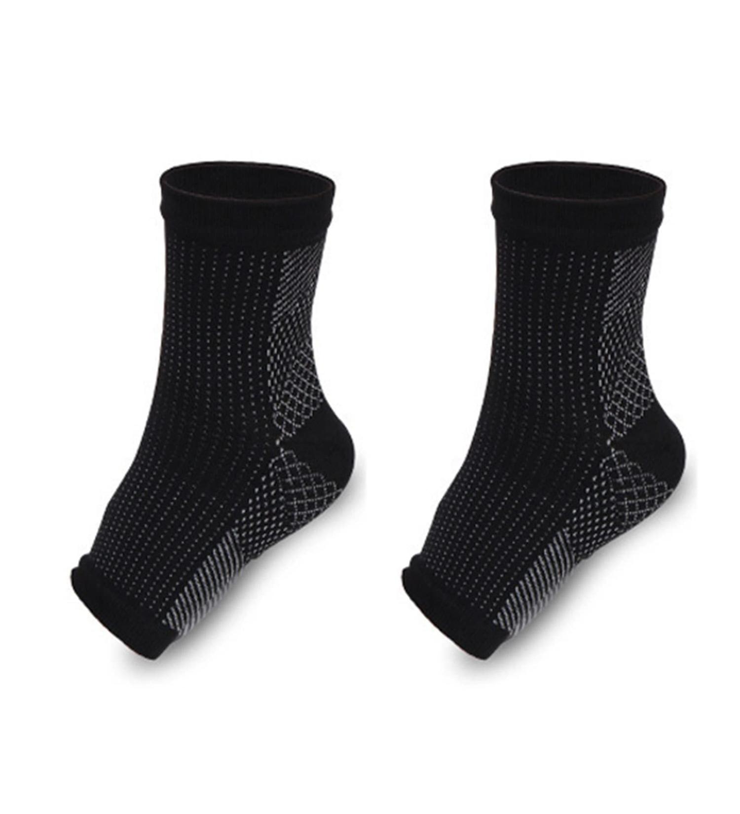 Rosixehird Plantar Fasciitis Compression Socks - Ankle Support & Achilles Tendon Relief - Black - Buy Online on GoSupps.com