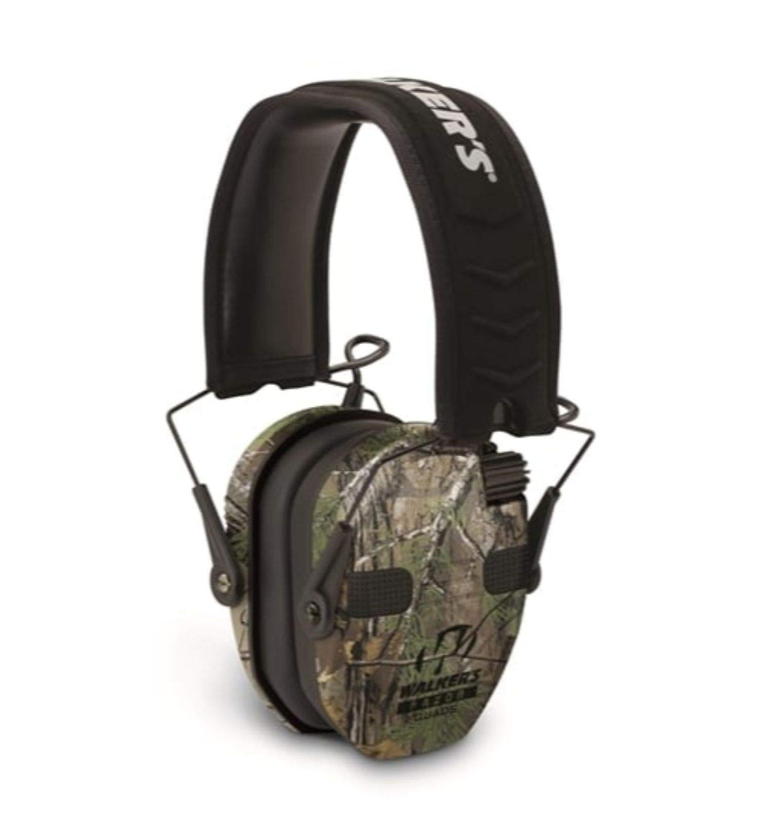 Walker's Razor Slim Electronic Quad Earmuff 23dB Realtree Xtra Camo - One Size - Buy Online on GoSupps.com