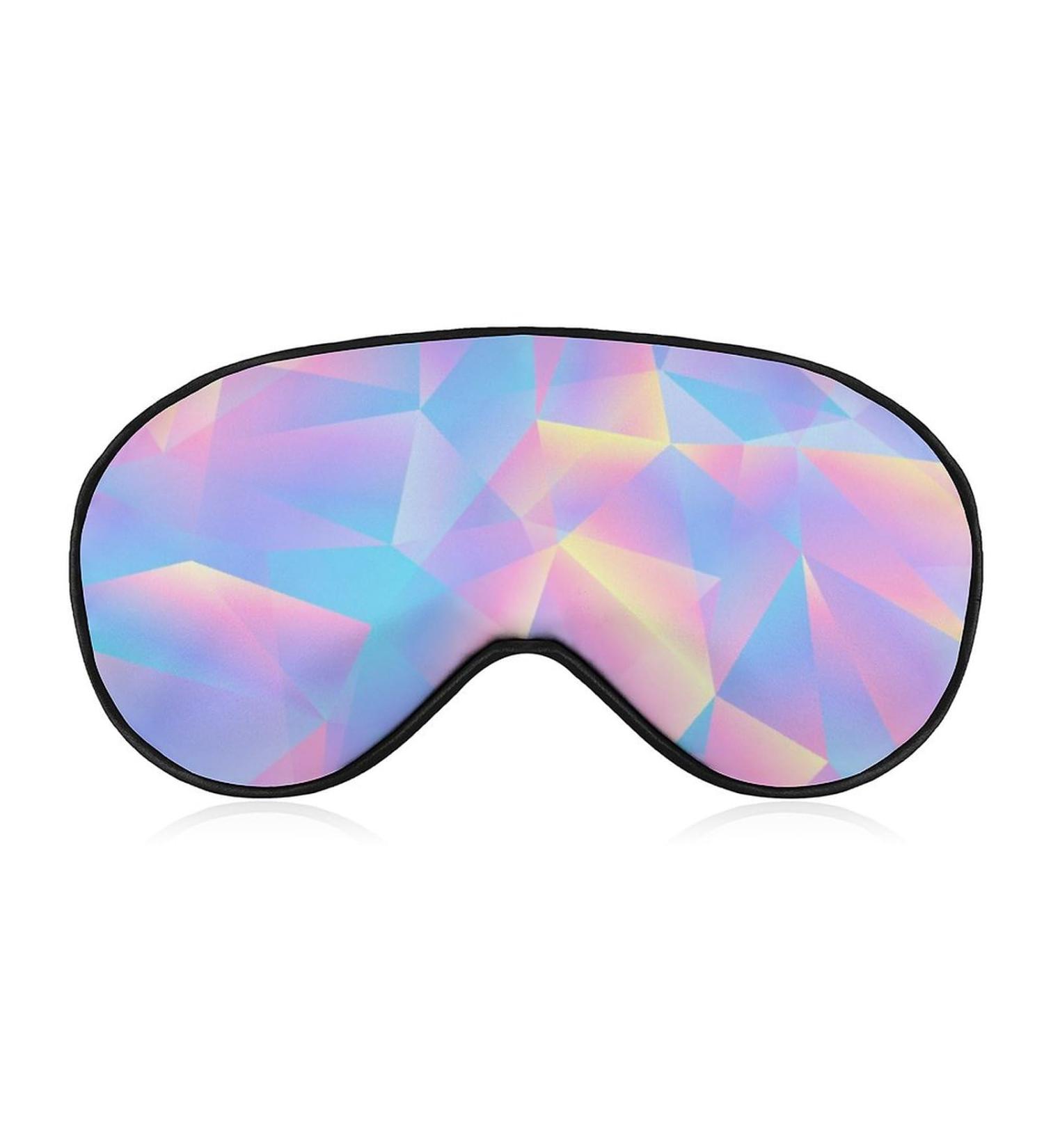 Retro 80s Style Triangular Pastel Sleep Mask - Adjustable Strap, Blocks Light - for Men and Women - Buy Online on GoSupps.com