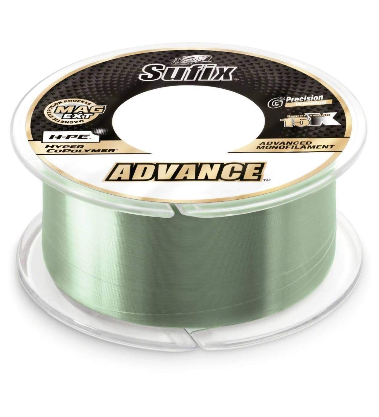Sufix Advance Clear Monofilament Fishing Line - 10lb | 330 Yards Spool - Buy Online on GoSupps.com