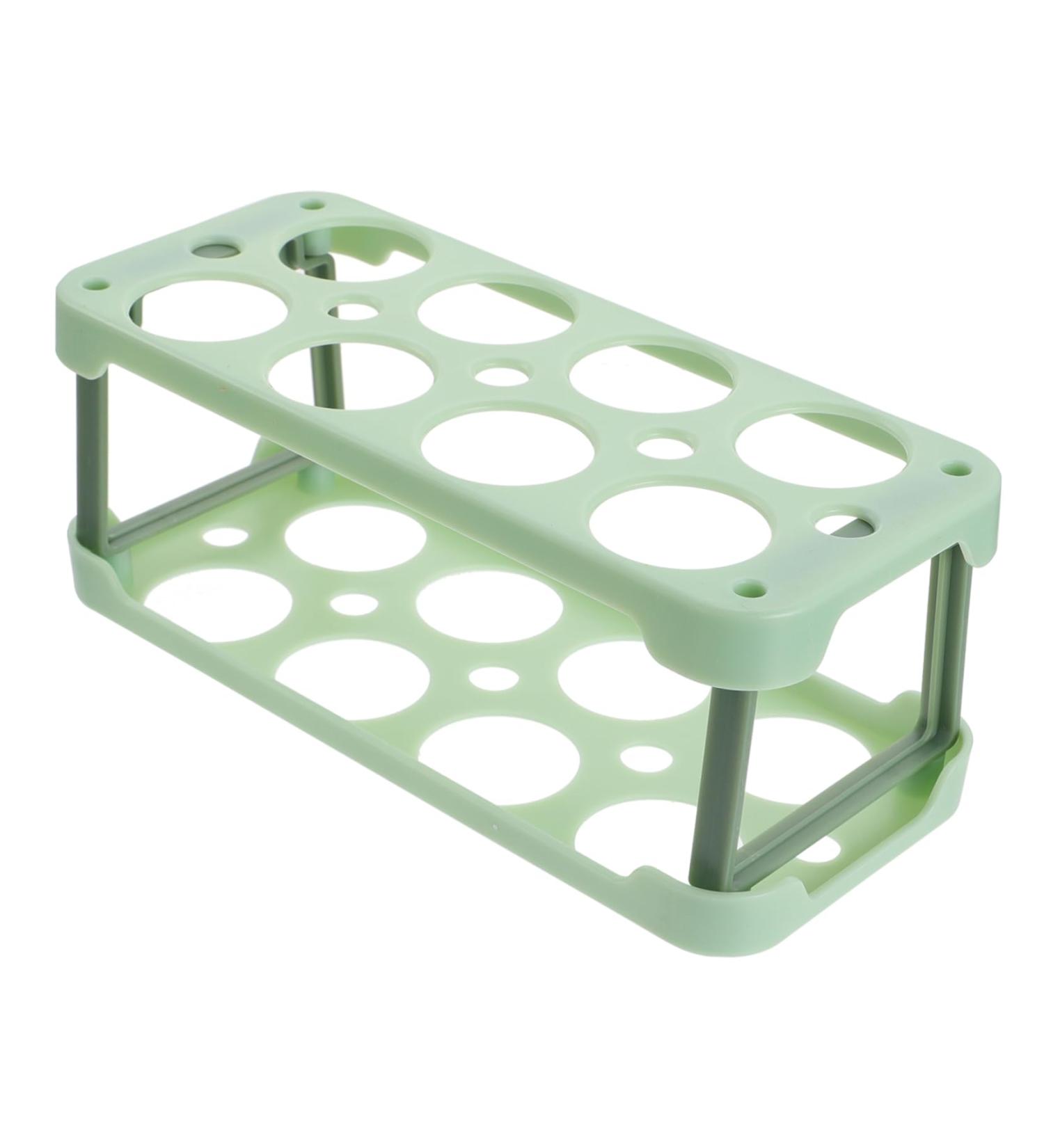 Artibetter Box Egg Carton Egg Container Rack Drawer Tray Egg Carrier Egg Grid Refrigerator Plastic re-usable Green 22.3X10.1X8.9CM - Buy Online on GoSupps.com