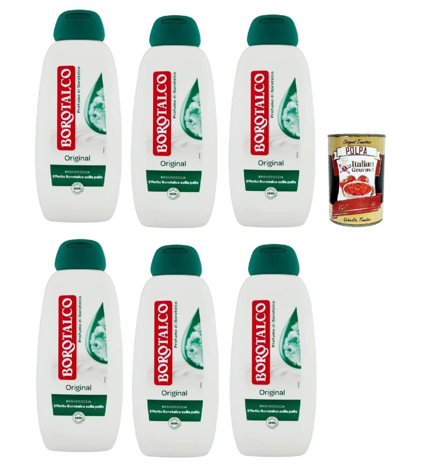  Italian Gourmet E.R. Borotalco Original Bath & Shower Gel with Borotalc Scent Formula with Moisturizers Borotalc Effect on Skin Dermatologically Tested 6 x 450 ml + Italian Gourmet Powder 400 g - Buy Online on GoSupps.com