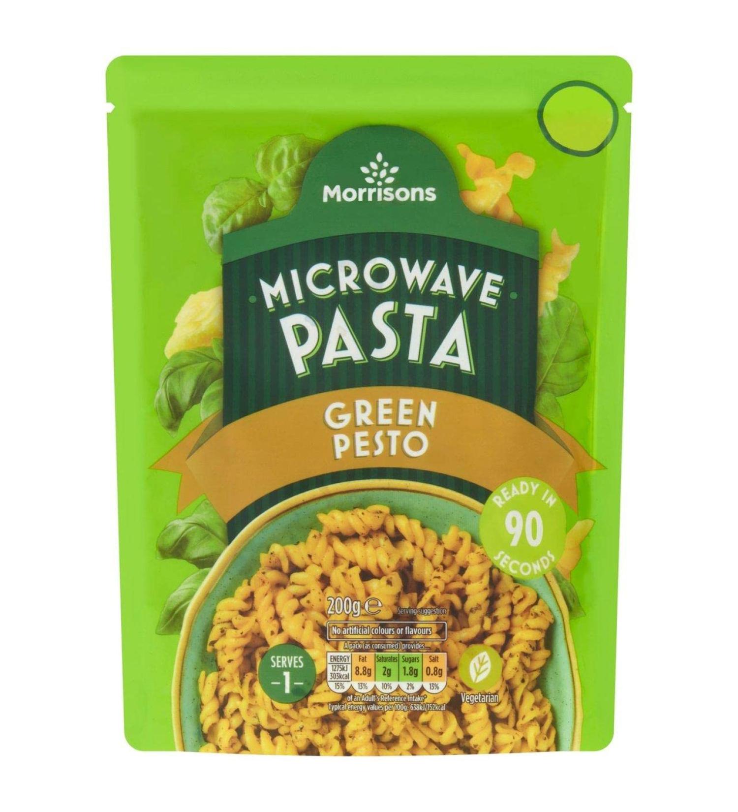 Morrisons Microwave Pasta Green Pesto 200g