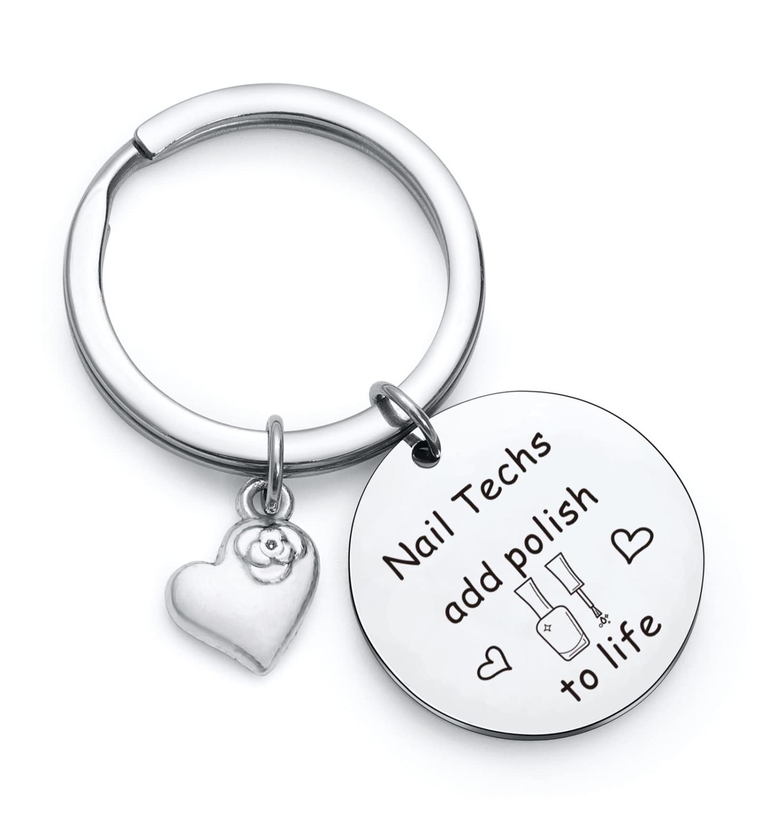 RSZOTW Nail Technician Gifts Nail Tech Keychain Nail Stylist Jewelry Manicurist Worker Keychain Nail Technician Key Chain General - Buy Online on GoSupps.com