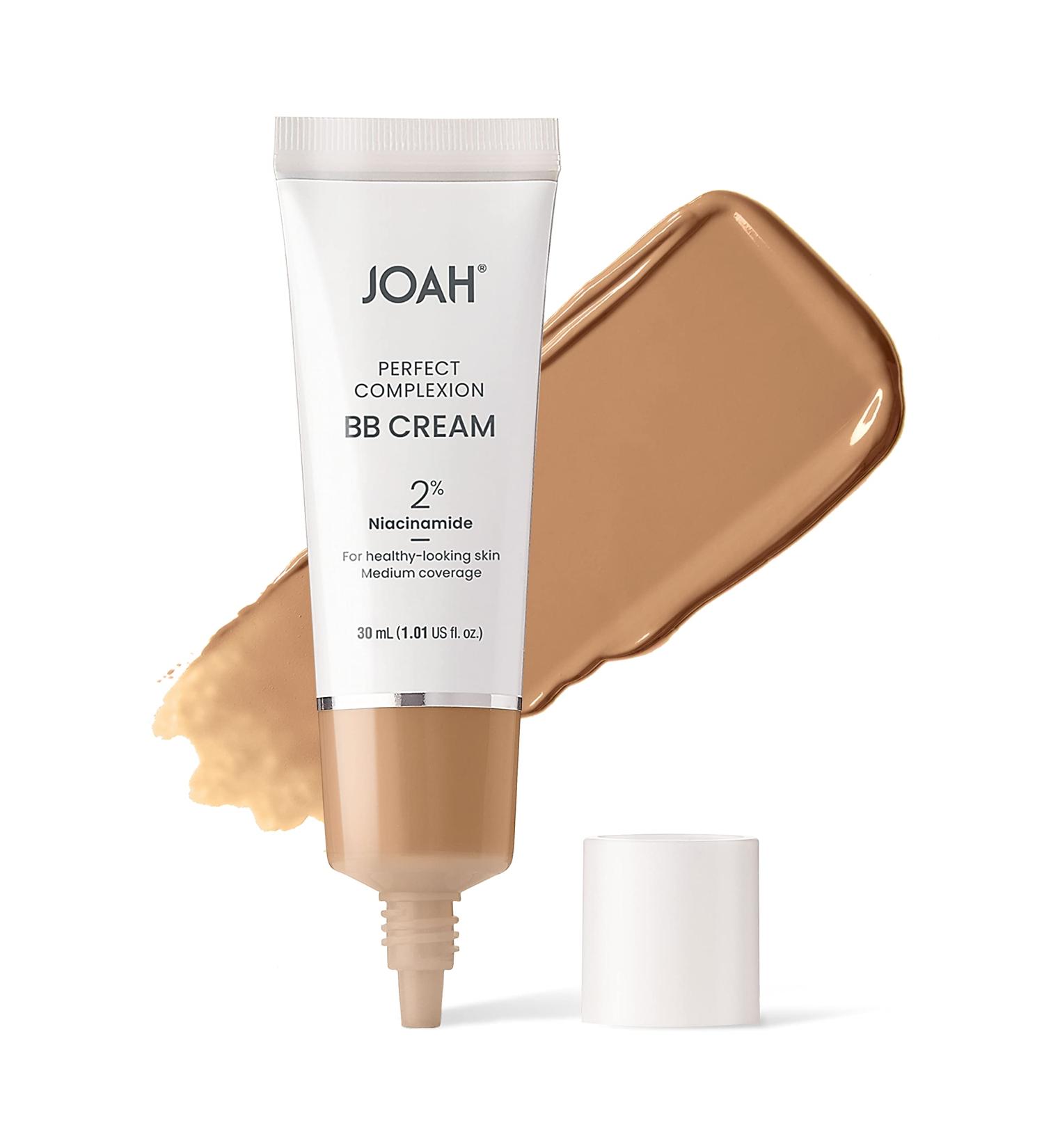 JOAH Beauty Perfect Complexion BB Cream with Hyaluronic Acid and Niaciminade Korean Makeup with Medium Buildable Coverage Evens Skin Tone Lightweight Semi Matte Finish Medium with Neutral Undertones - Buy Online on GoSupps.com
