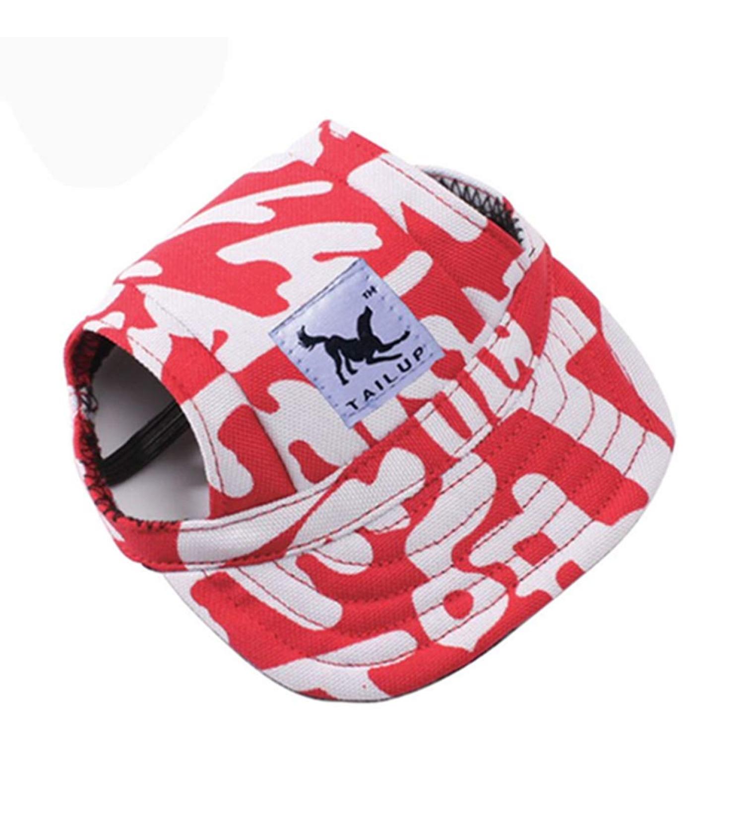 EGURS Dog Baseball Hat - Peace Sunbonnet for Small Medium & Large Dogs and Cats - Red #1 L - Buy Online on GoSupps.com