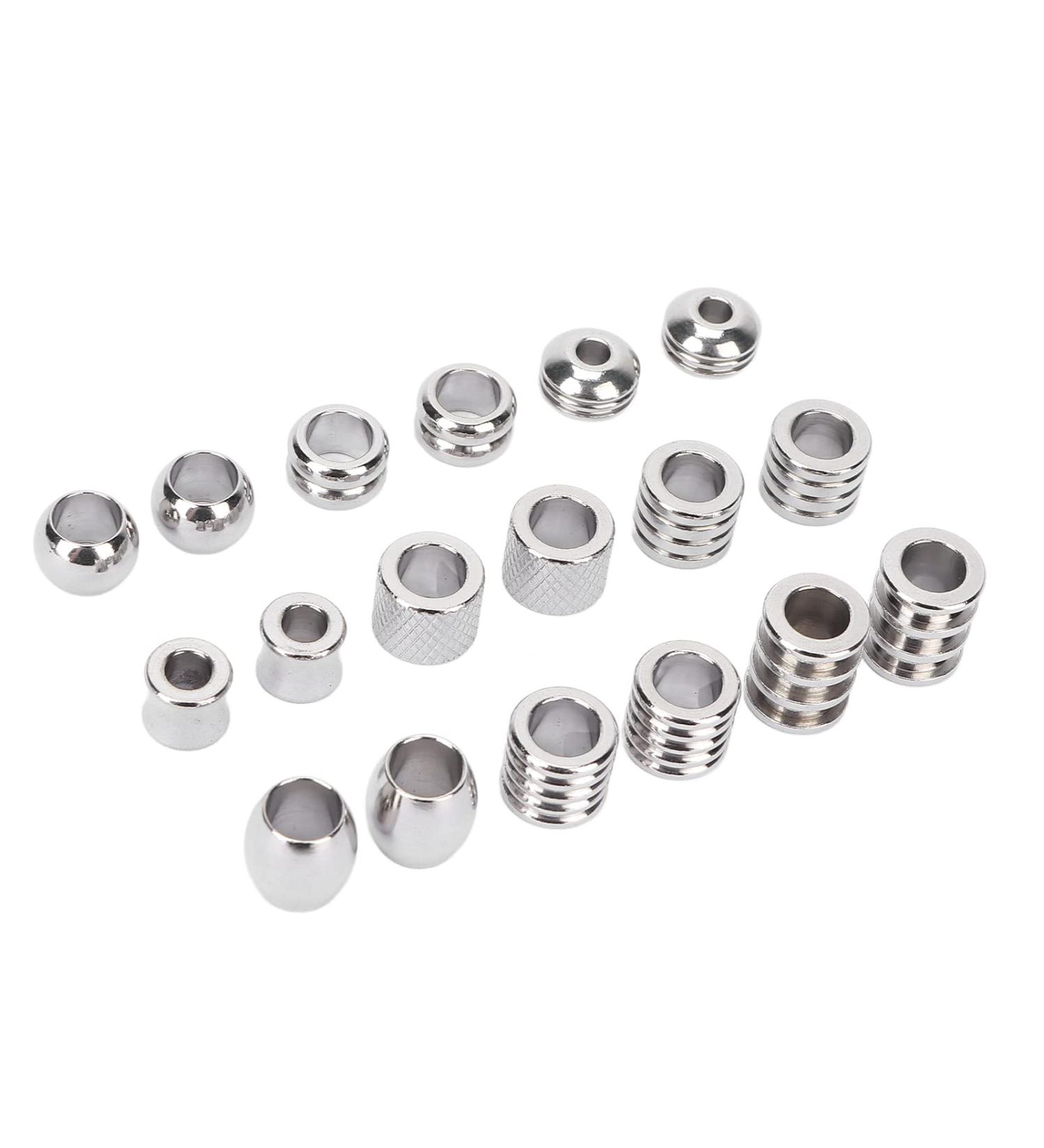 Viking Hair Pearls | 18 Premium Stainless Steel Dread Accessories for Stylish Hair - Buy Online on GoSupps.com