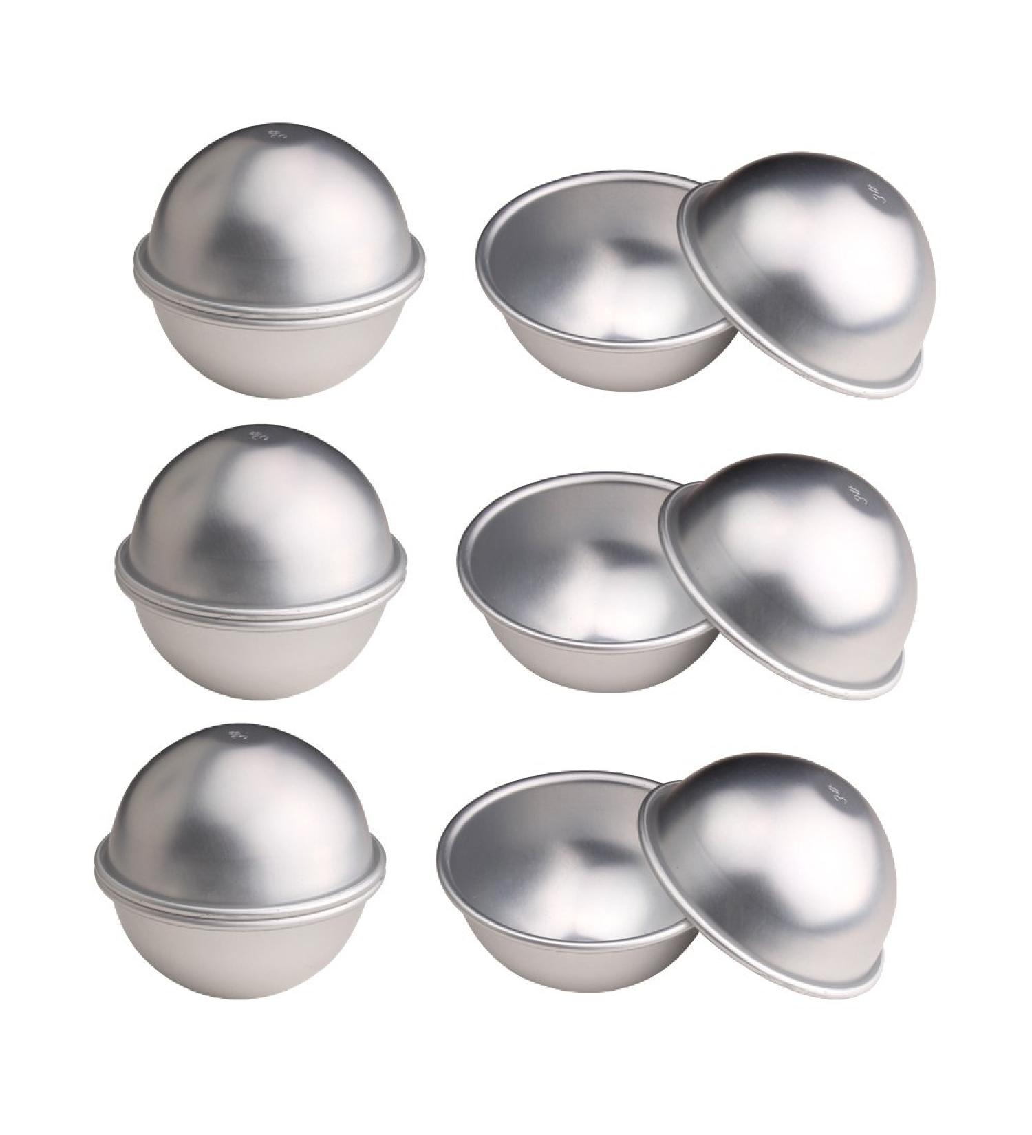 Warmbuy 12 Pcs DIY Metal Bath Bomb Molds  Set of 6 - Buy Online on GoSupps.com
