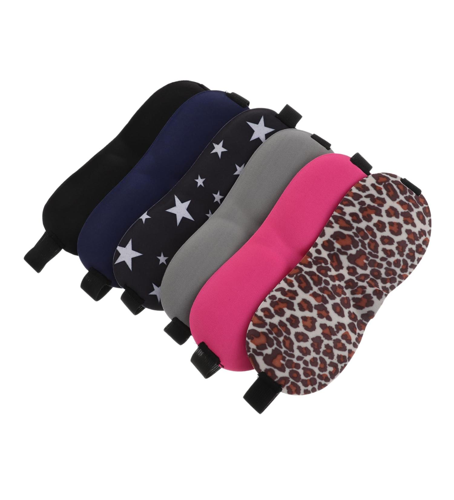 Buy Homsfou 6ST 3D Glasses Eye Tapes & Sleep Mask - Travel Eye Care Cotton Mask Pack for Darkening & Protection - Buy Online on GoSupps.com