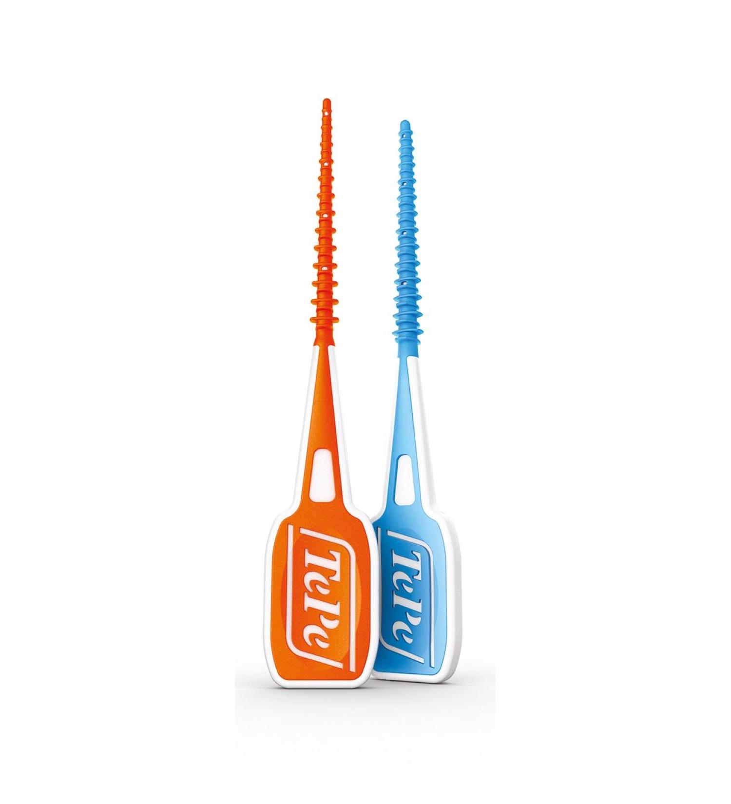 TePe Easy Pick Interdental Brush Size: XS/S & M/L Blue orange 2 Count (Pack of 1)