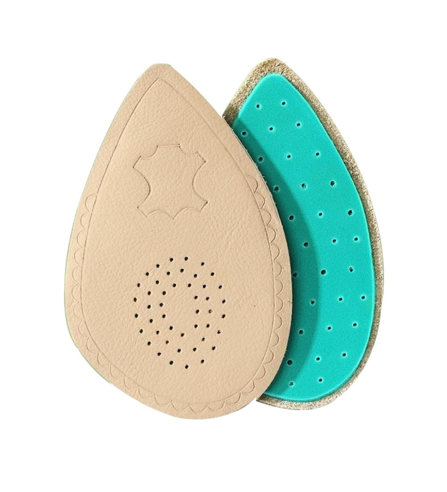 Metatarsal Pads for Women - 2 Pairs Ball of Foot Cushions & Anti-Slip Shoe Inserts for High Heels | Soft Latex & Sheepskin Leather for All-Day Pain Relief - Buy Online on GoSupps.com