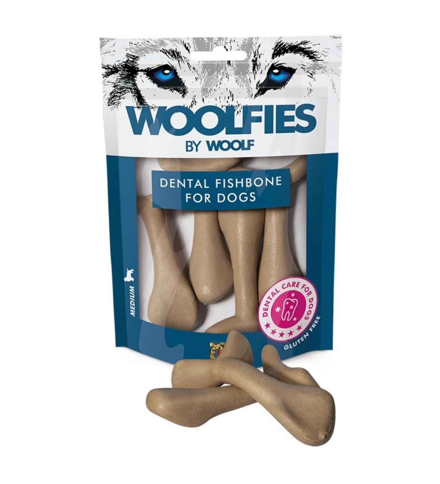 Woolf Woolfies Fishbone M Brushes, 228g, Pack of 4