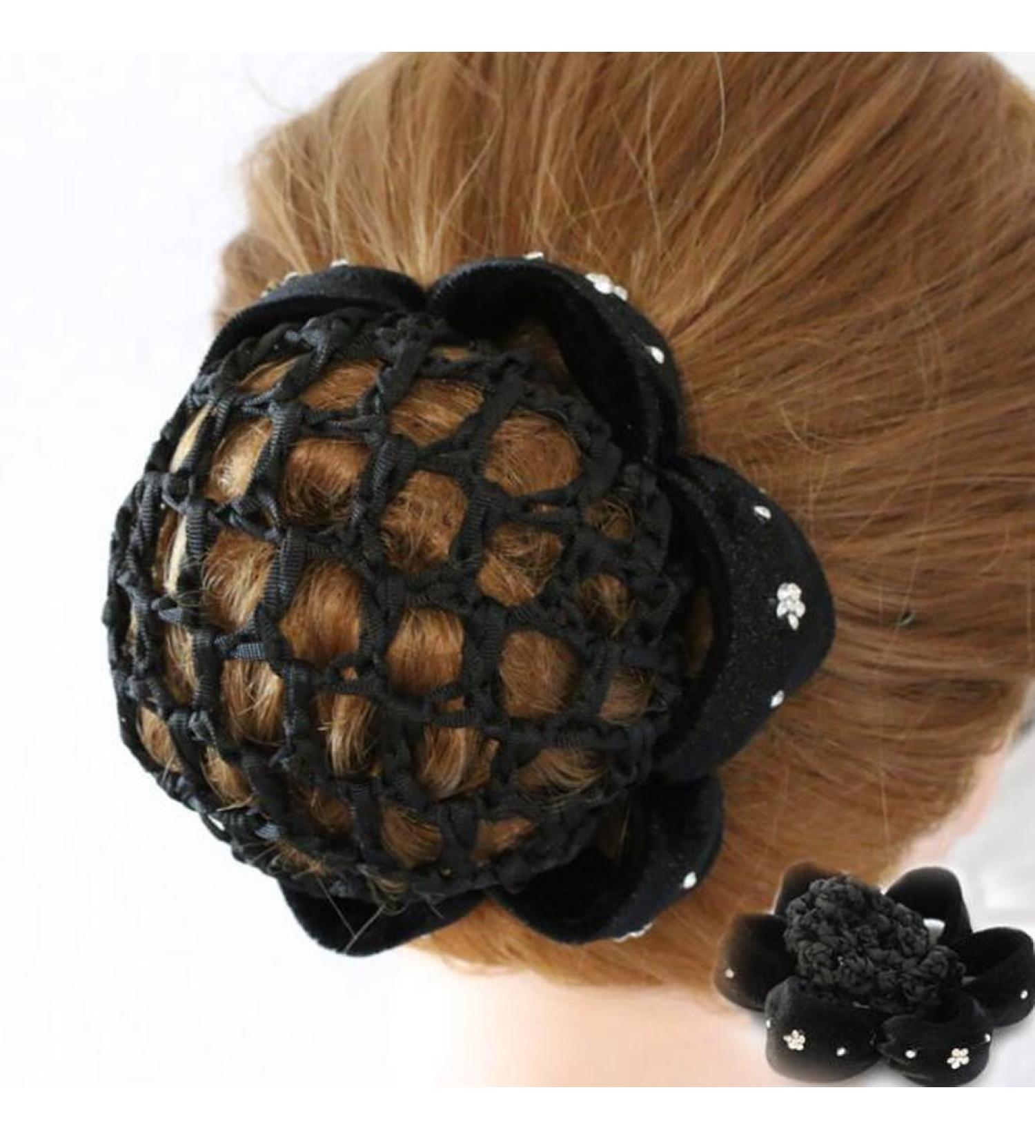 Buy Black Dotted Hair Net for Ballet & Dance Buns | 1 Piece - Perfect for Performance - Buy Online on GoSupps.com