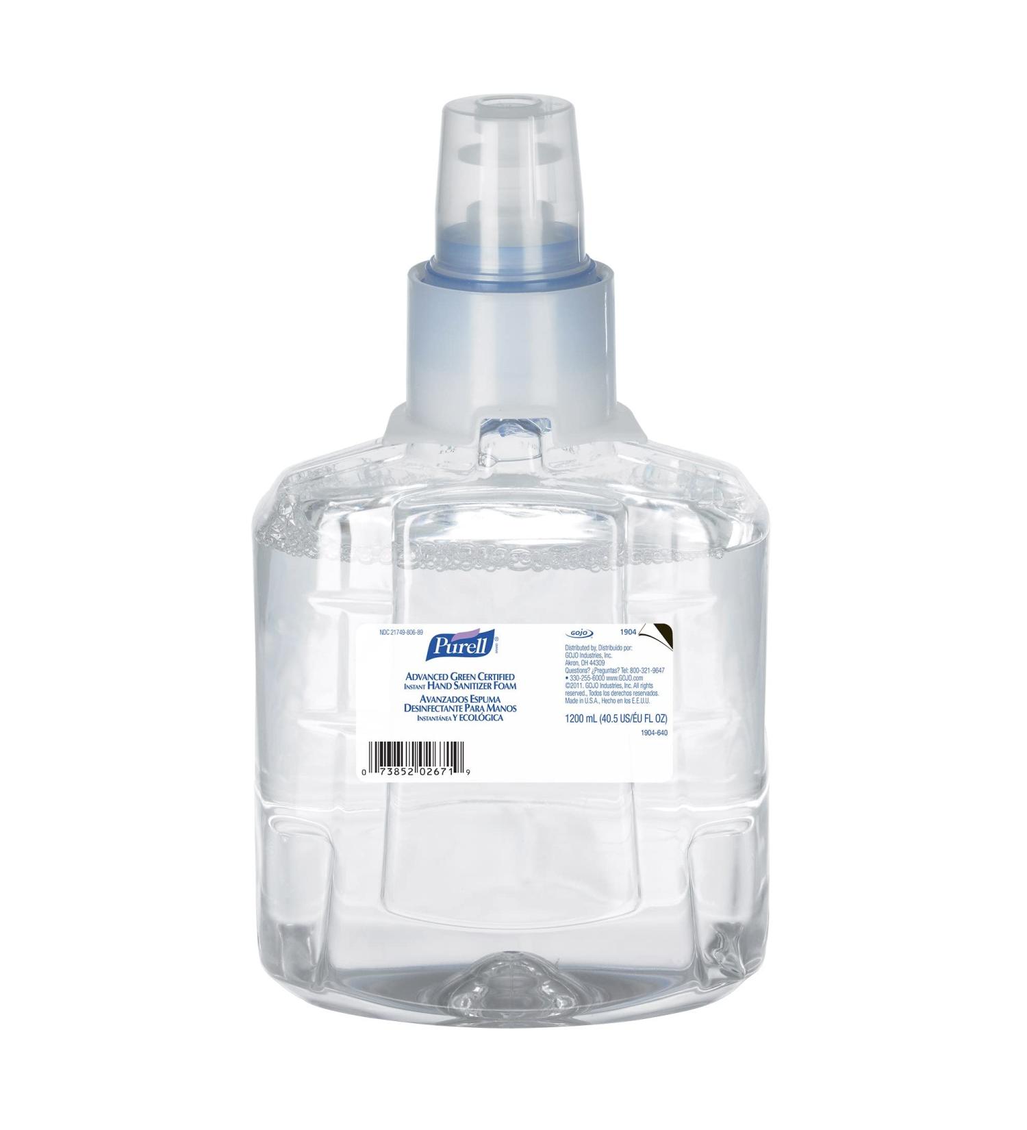 Buy Purell Advanced Green Certified Foam Hand Sanitizer LTX-12 1200mL Refill | Eco-Friendly & Effective International Shipping - Buy Online on GoSupps.com