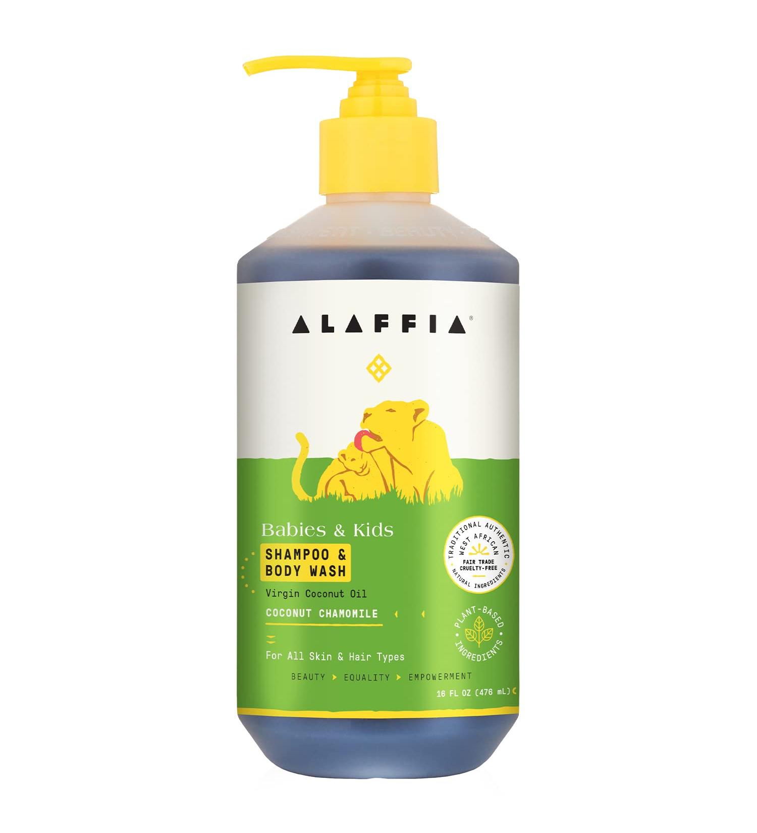 Alaffia Kids Shampoo & Body Wash - Coconut Chamomile 16 fl oz | Natural & Gentle Care - Buy Online on GoSupps.com