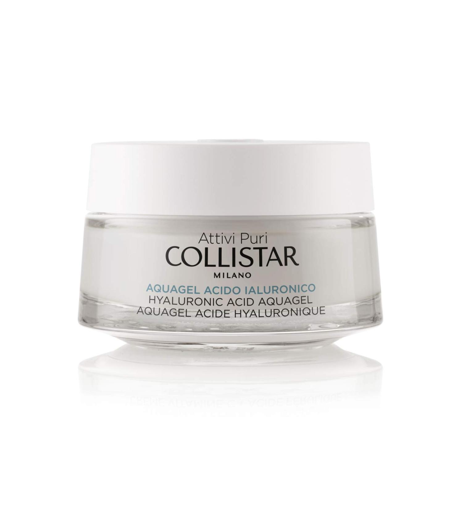 Collistar Attivi Puri Hyaluronic Acid Aquagel Face Cream Gel with Deep Moisturising and Lifting Effect for All Skin Types Silicone Alcohol and Dye Free 50 ml - Buy Online on GoSupps.com