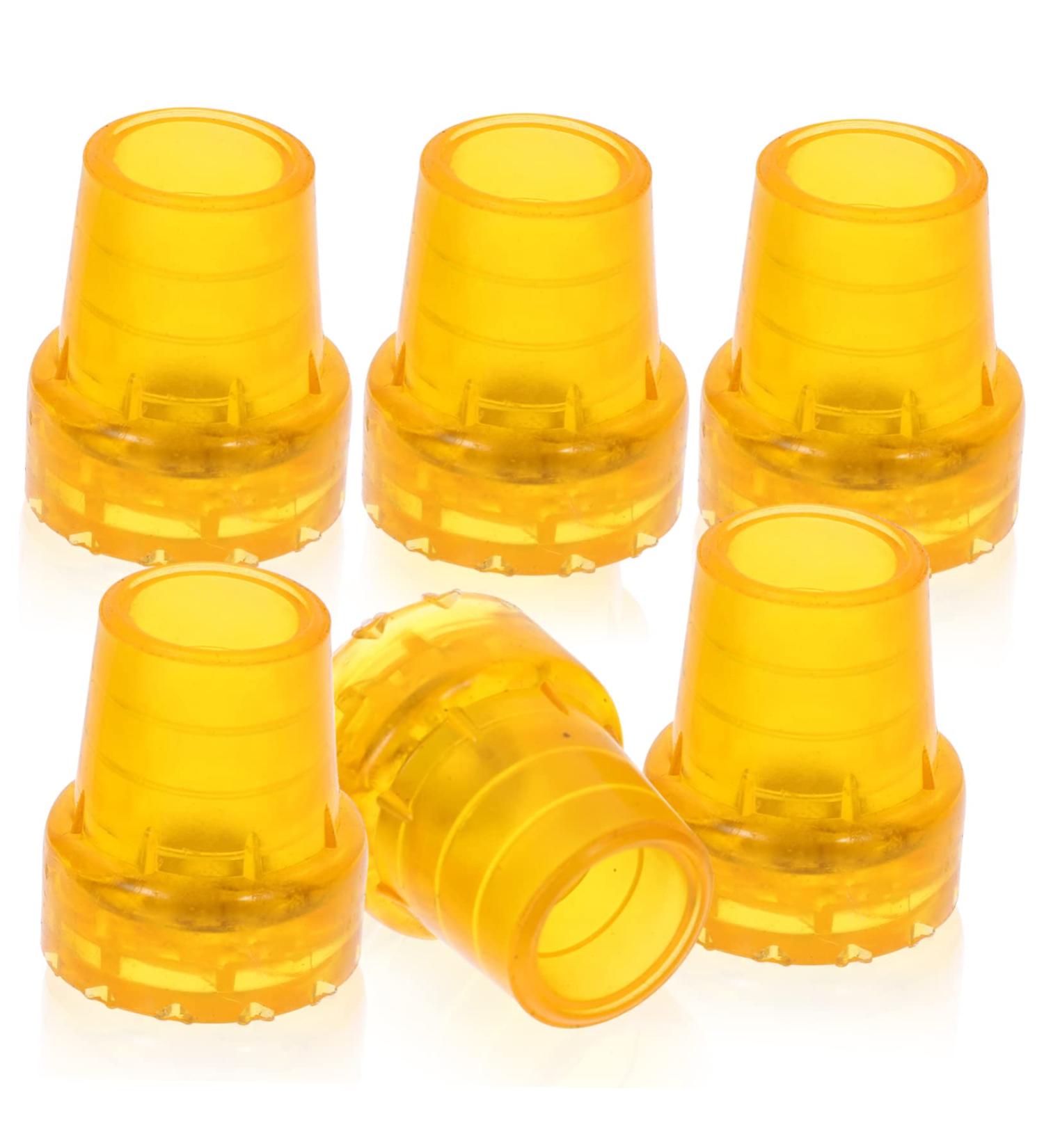 Healeved 6 Anti-Slip Pads for Crutches & Walking Sticks | Durable Trekking Stock Caps | Blushed Wooden Rubber Tips - Buy Online on GoSupps.com