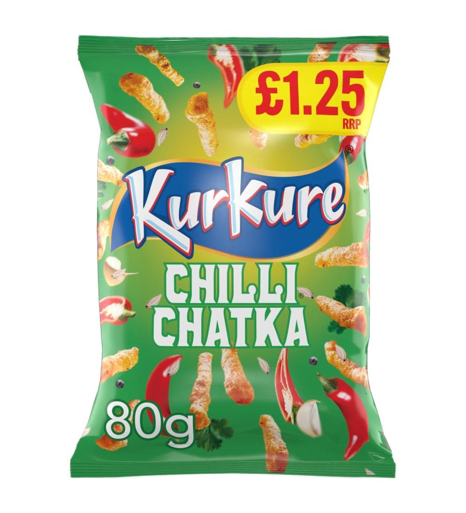 Kurkure Chilli Chatka 15 x 80g PMP - Buy Online on GoSupps.com