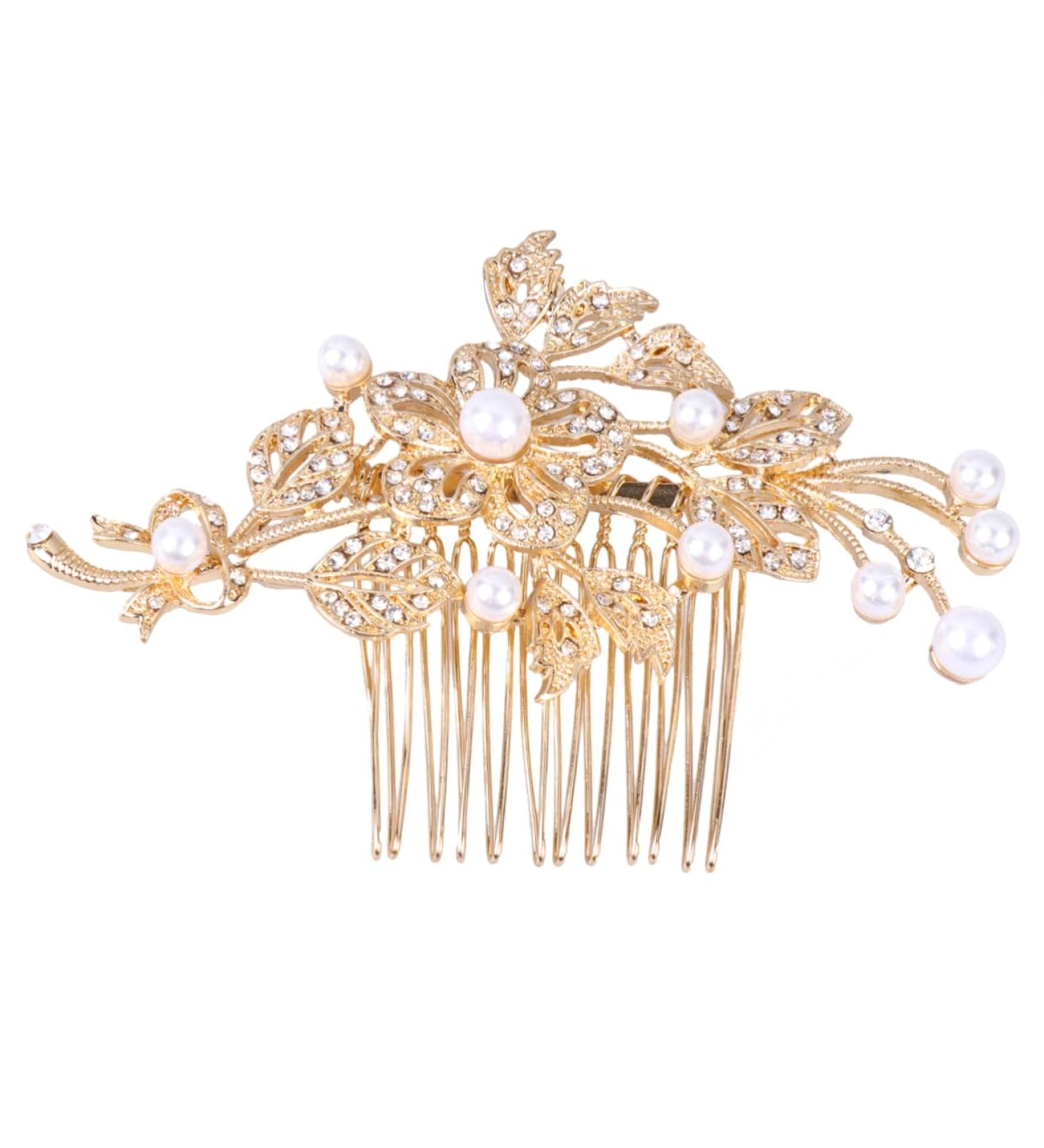 DOITOOL Rhinestone Hair Accessories Crystal Headpiece Bridal Headpiece Rhinestone Hair Clip Womens Barrettes for Hair Womens Hair Clips Hair Jewels for Women Tiara The Flowers Bride Comb - Buy Online on GoSupps.com