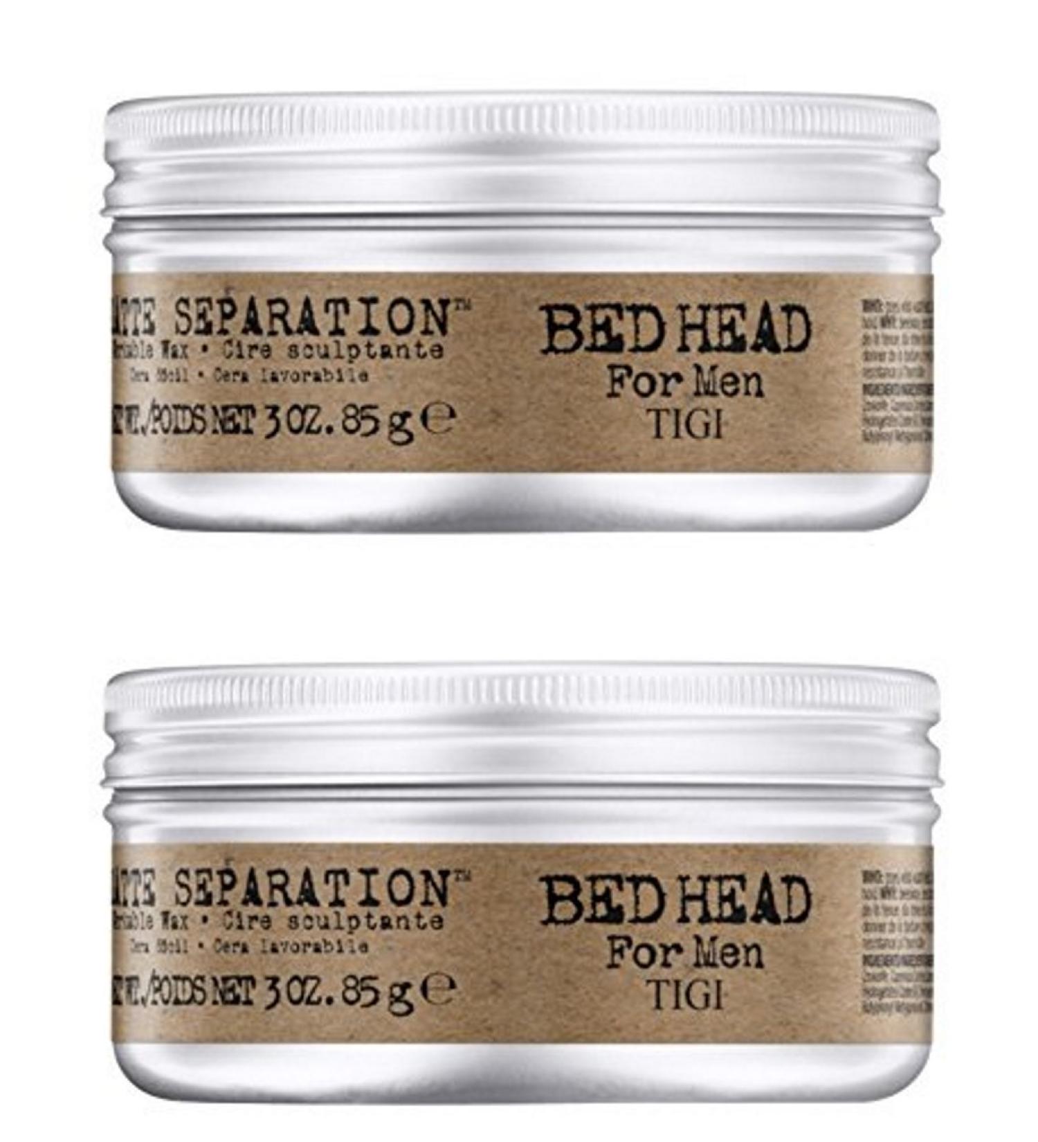 Tigi 2x Bed Head for Men Matte Separation Workable Wax 75 Gr. Matt 85 g (pack of 2)