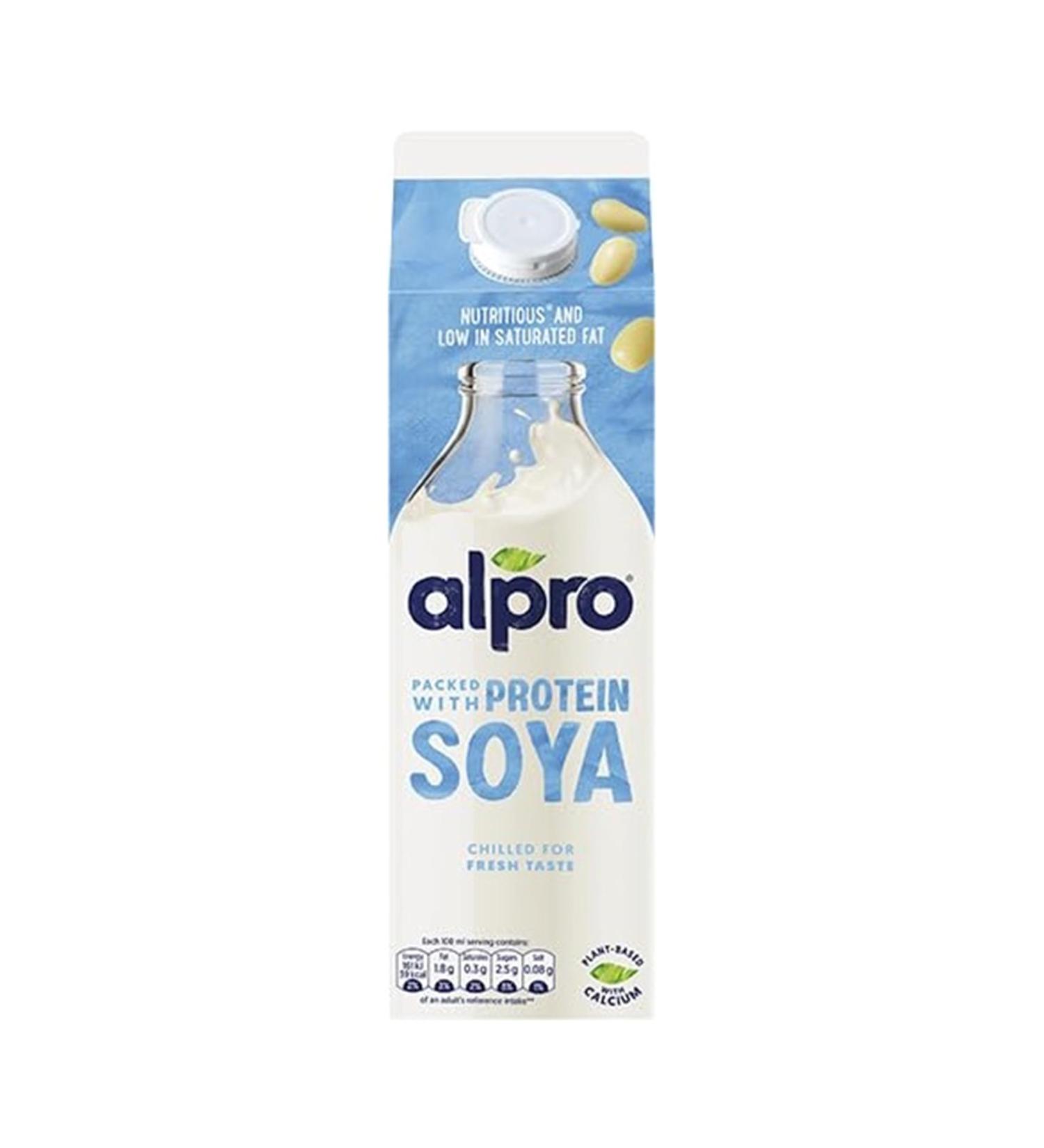 Alpro Soya Plant-Based Chilled Drink Vegan & Dairy Free 1L - Buy Online on GoSupps.com
