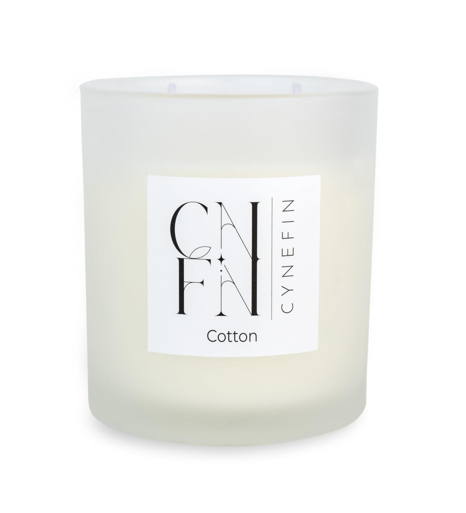 Fresh Linen Cotton Scented Candle - 100% Coconut Wax 40hrs Burn Non-Toxic Double Wick - Perfect Housewarming Gift - Buy Online on GoSupps.com