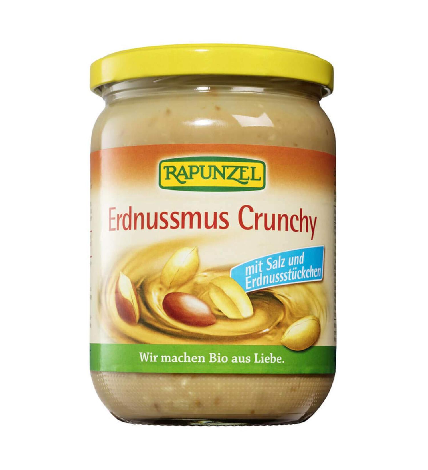 Rapunzel Organic Peanut Butter Crunchy with Salt (6 x 500 gr) 500 g (pack of 6)