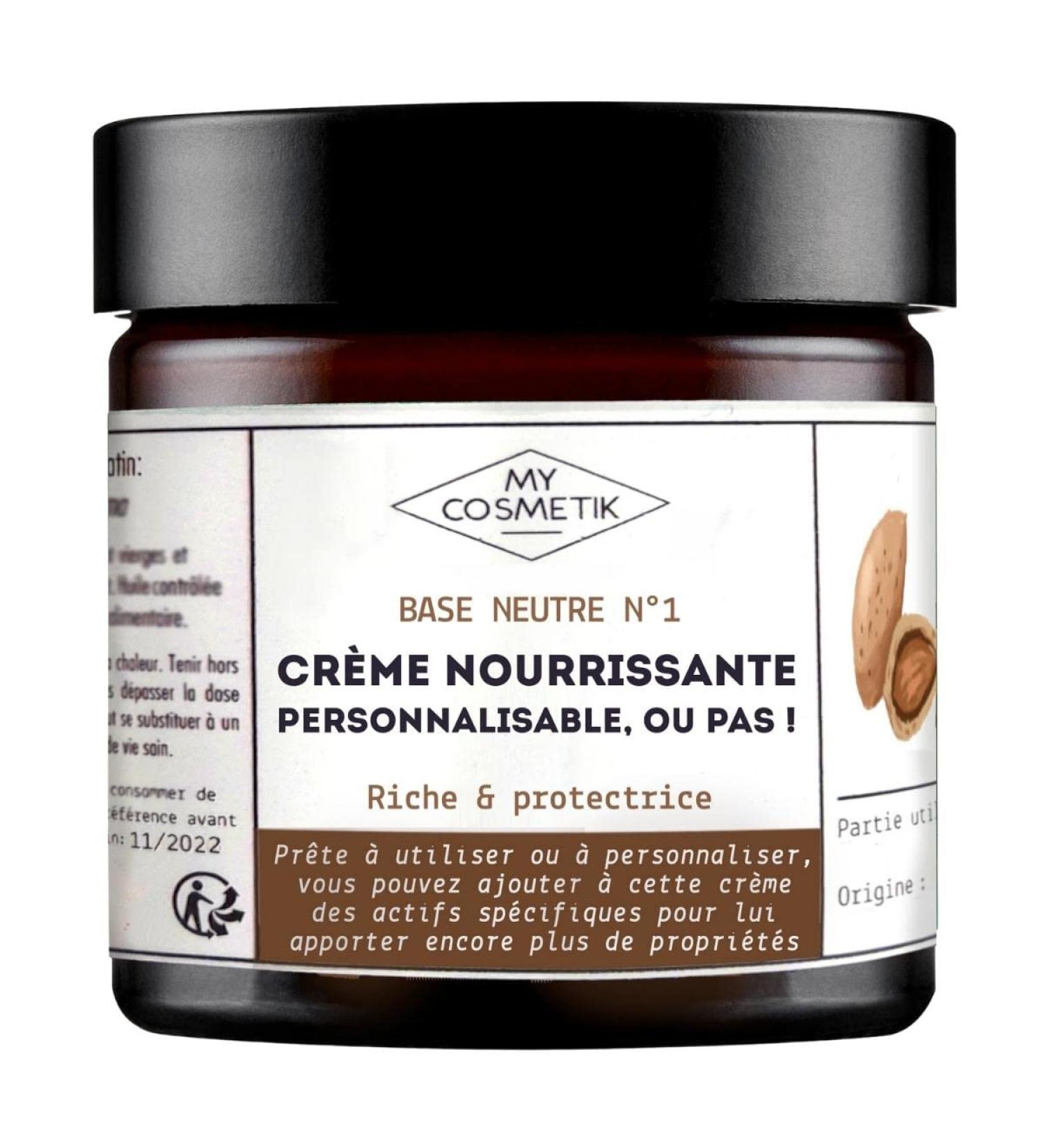  MY COSMETIK Nourishing rich and protective cream - 100% customizable - Cosmos Organic certified - Neutral base rich in Aloe Vera shea butter and sweet almond oil - MY COSMETIK - 100 ml - Buy Online on GoSupps.com