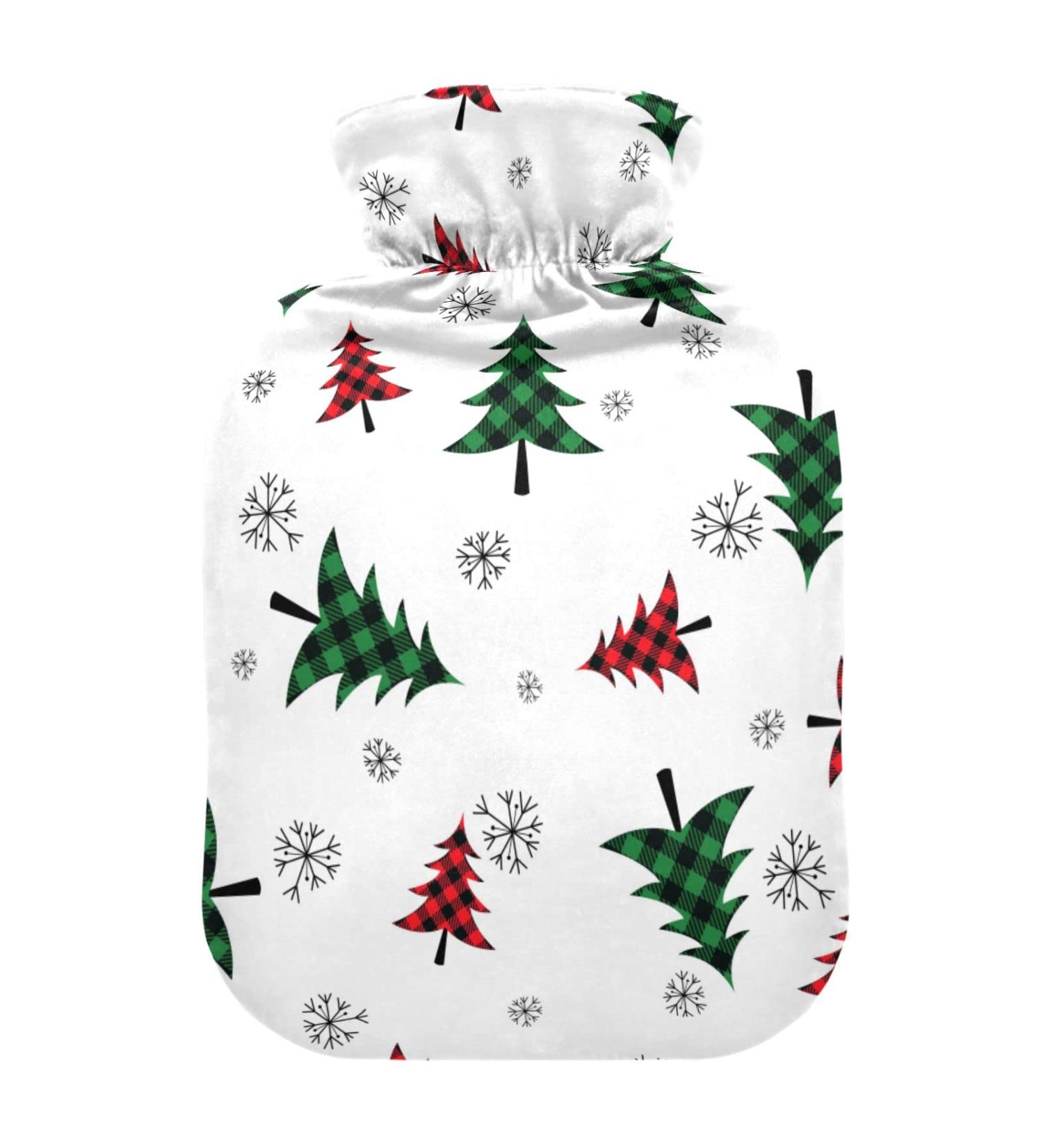 Buffalo Christmas Trees Heat Bottle - 2L Pain Relief Water Bag & Warming Bed Warmer for Headaches - Buy Online on GoSupps.com