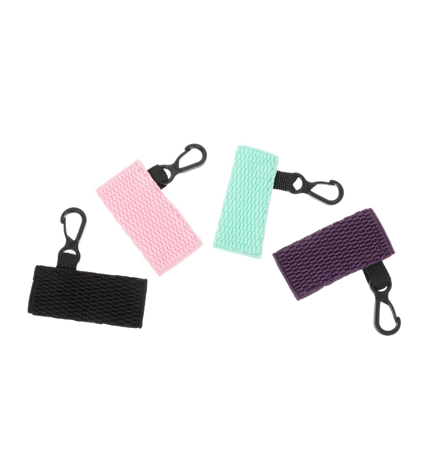  HONMEET 4 Pieces Lip Case For Women Key Ring Lip Pouch Keychain Lip Holder Polyester Miss Lipstick Sock - Buy Online on GoSupps.com