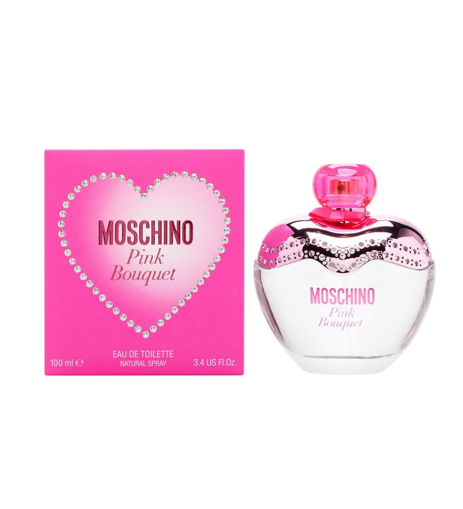 Moschino Pink Bouquet FOR WOMEN by Moschino - 3.4 oz EDT Spray Raspberry Pineapple 3.4 Fl Oz (Pack of 1)