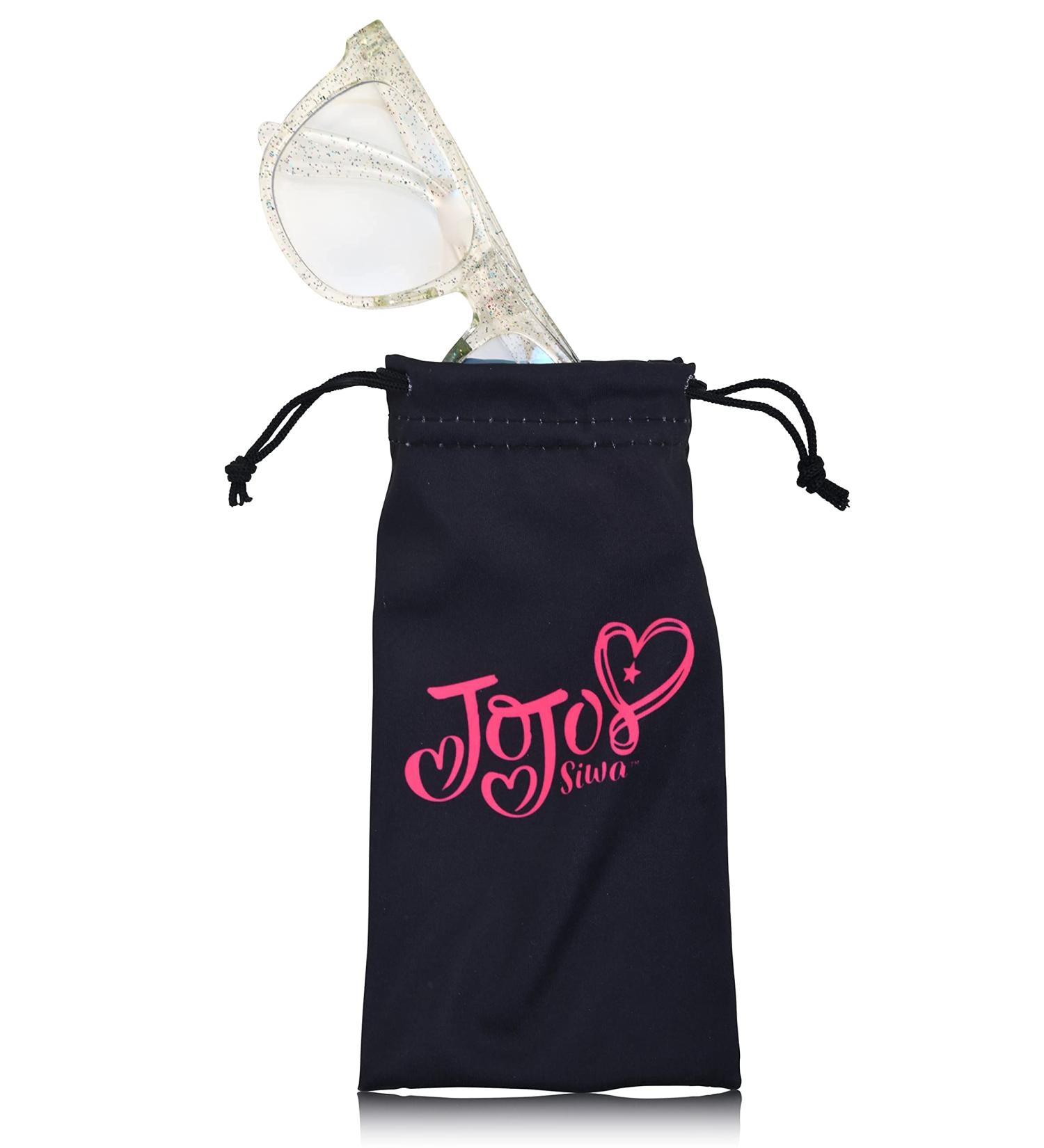 Jojo Siwa Blue Light Blocking Glasses for Women - Sparkle Pink Juniors Eyewear with Pouch | Screen Protection & Eye Care - Buy Online on GoSupps.com