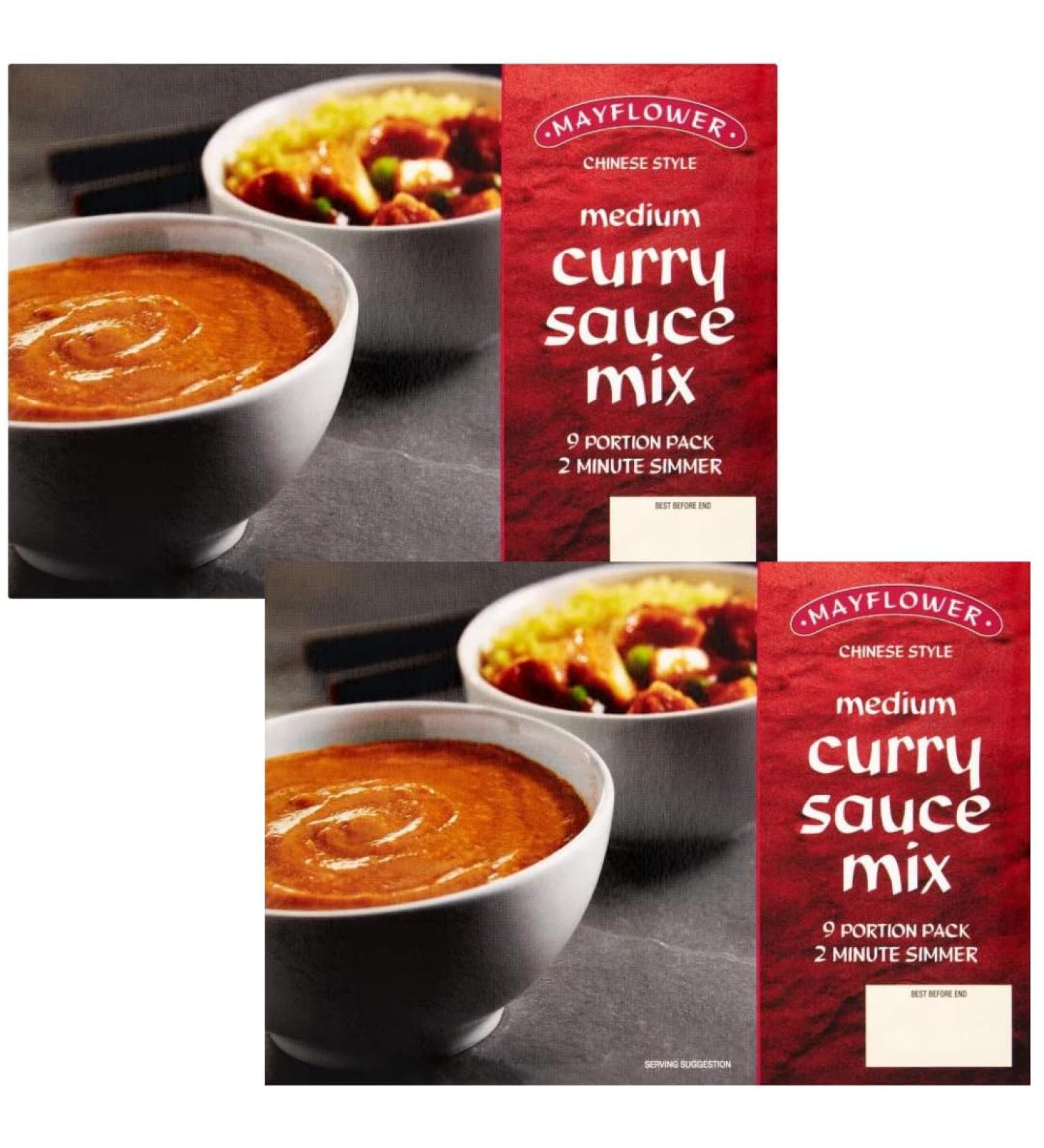 Curry Sauce Bundle with Mayflower Chinese Style Medium Curry Sauce Mix 255g (2 Pack) - Buy Online on GoSupps.com