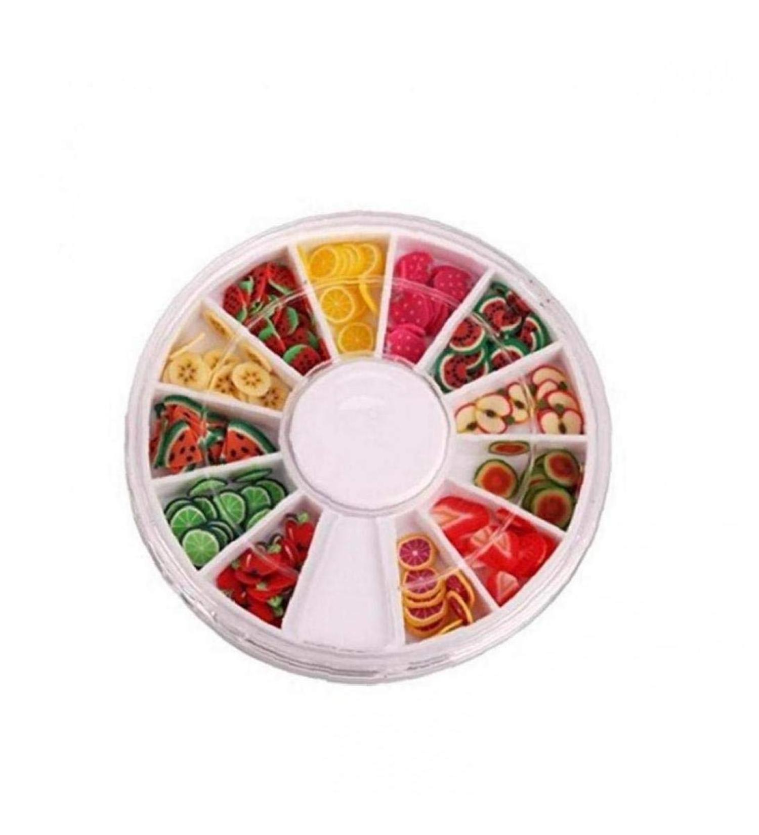 Buy Creative Nail Art Decoration - Cute Fresh Fruit Polymer Clay Sticks (12 Patterns) for International Shipping - Perfect for DIY Nail Design - Buy Online on GoSupps.com