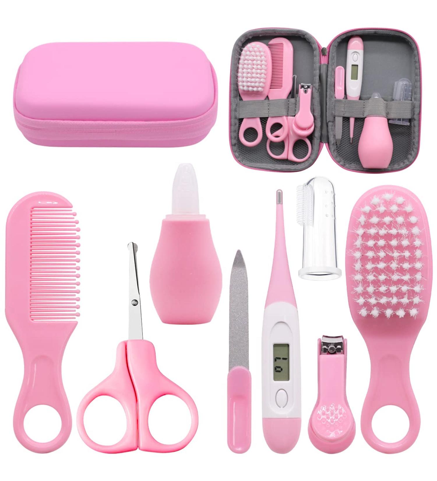 Upt in 8 Parts Baby Care Kit - Essential Newborn Healthcare Set for Infants (Pink) | International Shipping Available - Buy Online on GoSupps.com