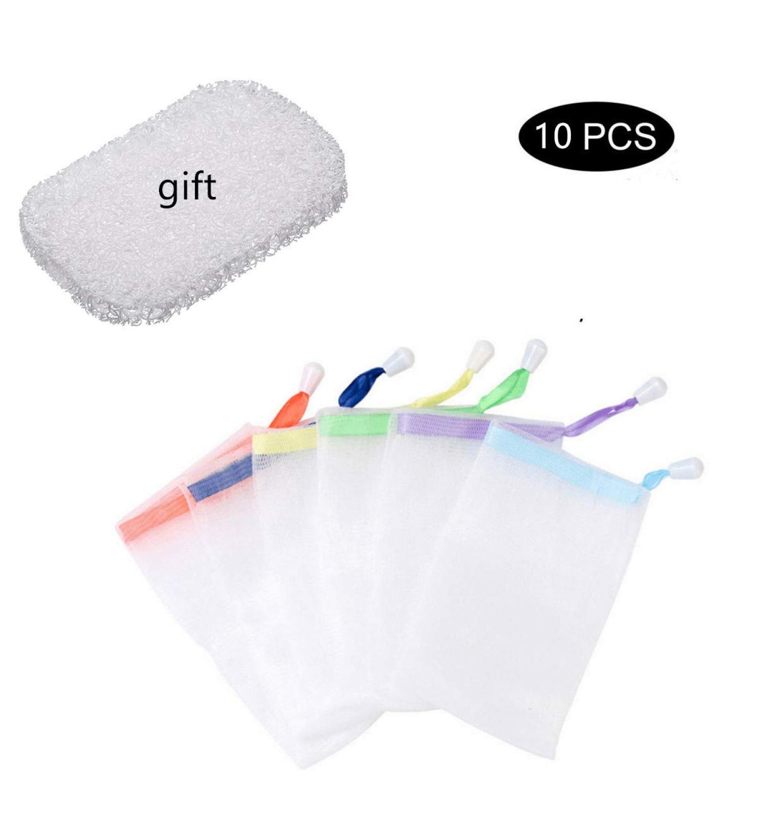 Double Layer Bubble Foam Net Handmade Soap Mesh Bag - 10pcs - Buy Online on GoSupps.com