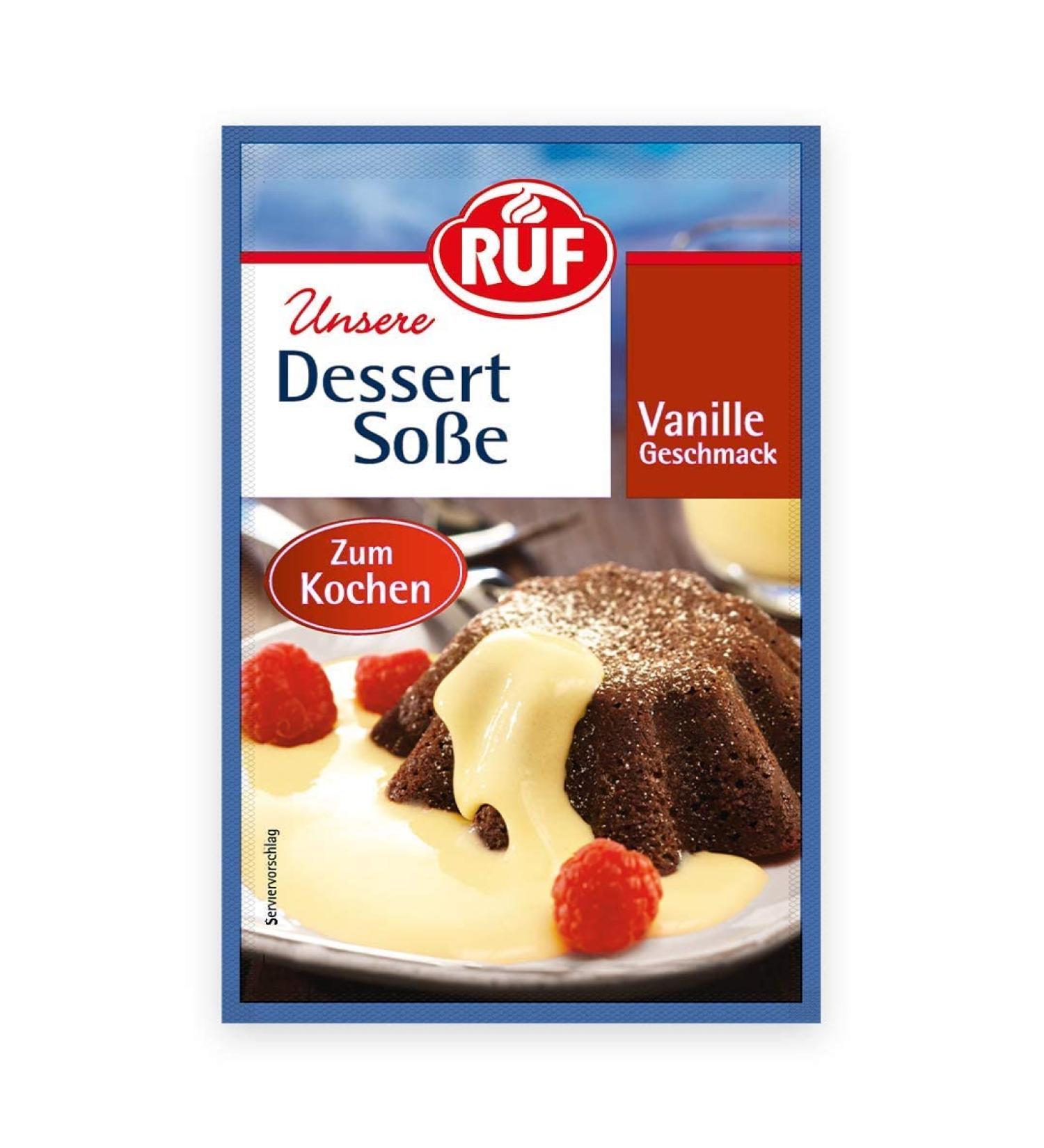Buy Sugar-Free Vanilla Dessert Sauce Powder - 3 Pack for Cooking Cakes & Strudels | Flavorful Vanilla Taste - Buy Online on GoSupps.com