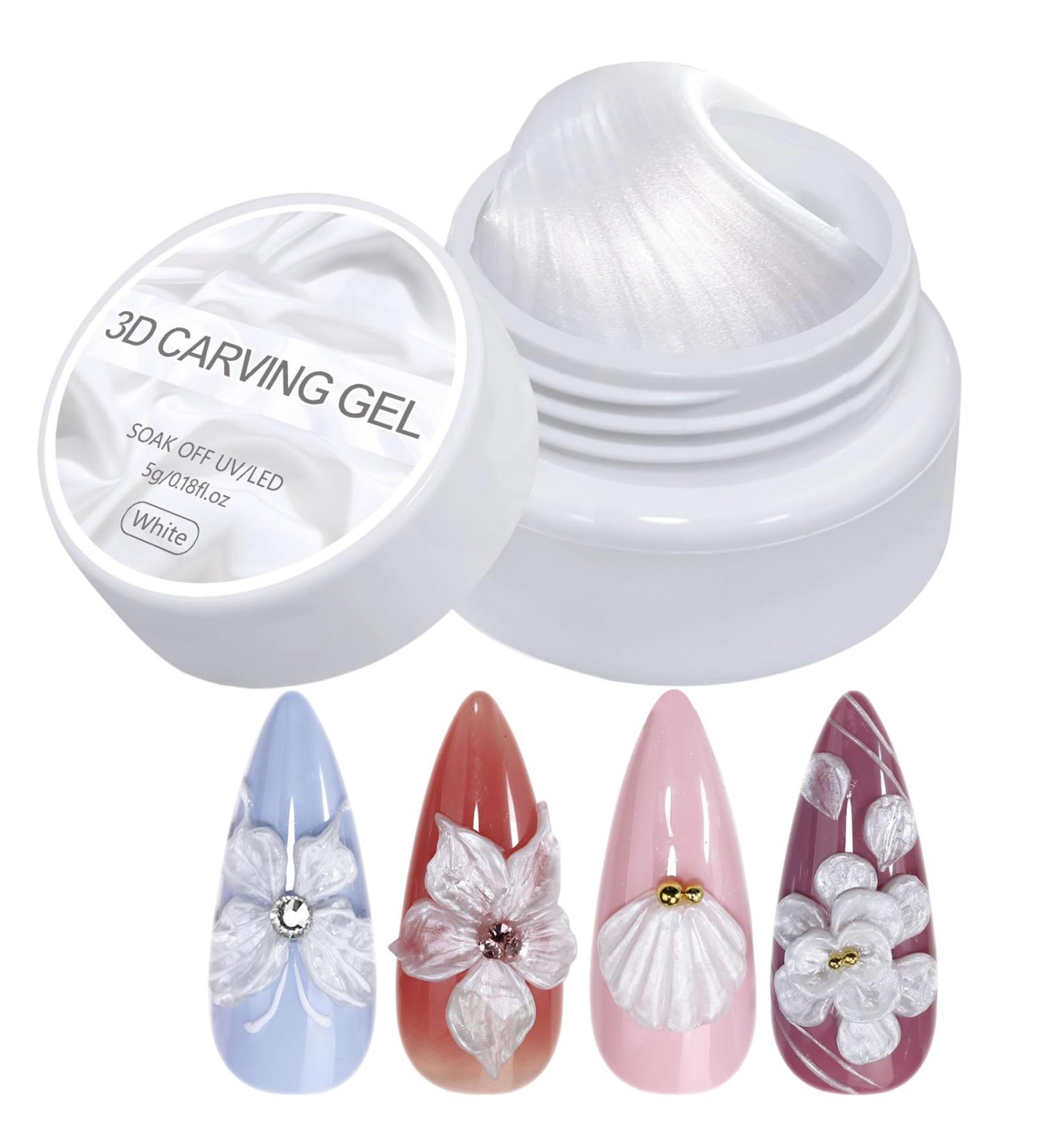 3D Sculpture Gel - 3D Nail Gel 5g | Beauty Care Manicure Soft with Aesthetic Extension for Women Spring Summer - Buy Online on GoSupps.com
