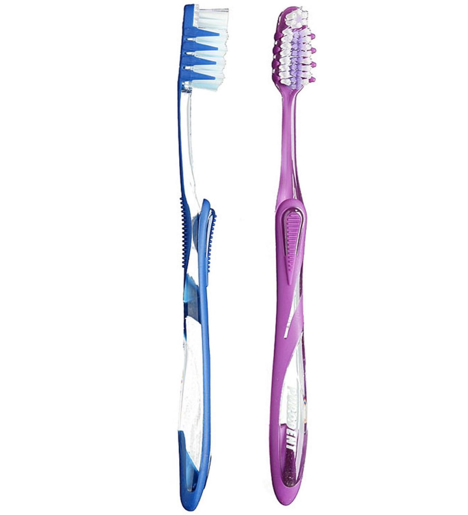 Purodent 7/174 adult toothbrush with massage wings