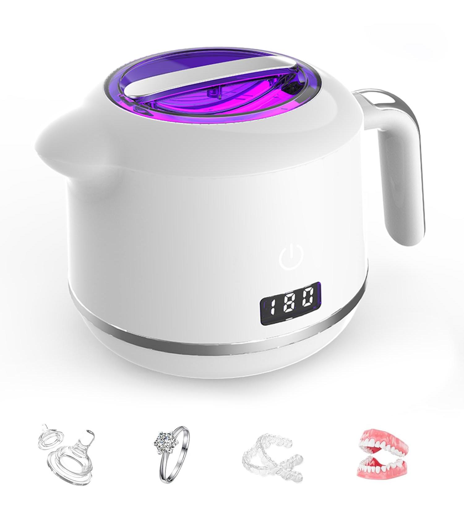  GUOMIS Ultrasonic cleaner ultrasonic cleaner for dental appliances 45 kHz ultrasonic cleaner for jewelry 200 ml for orthodontic appliances and prostheses with 2 cleaning modes and - Buy Online on GoSupps.com