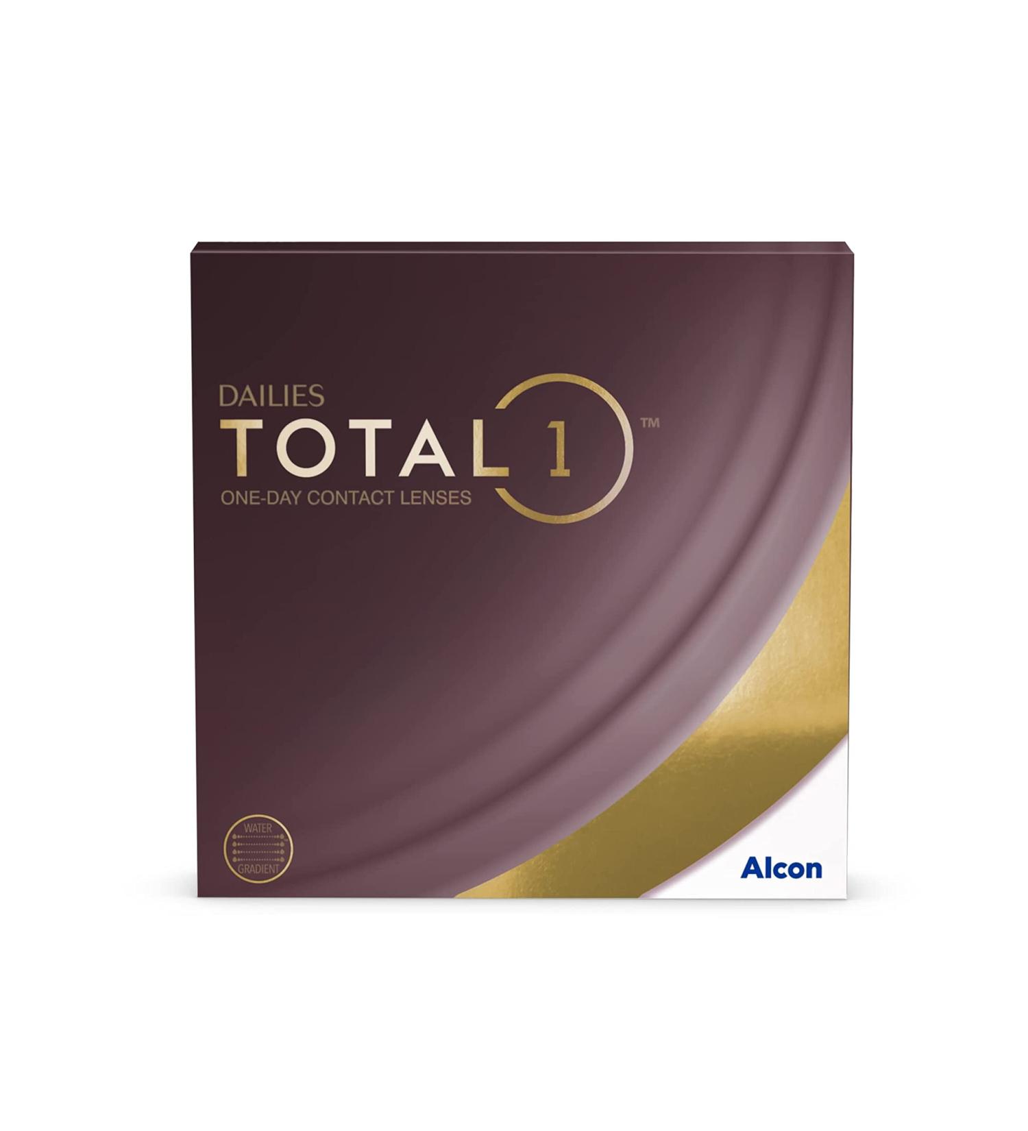 Dailies Total 1 Daily Lenses - 90 Soft Contact Lenses BC 8.5mm DIA 14.1mm -1.00 Diopters International Shipping Available - Buy Online on GoSupps.com