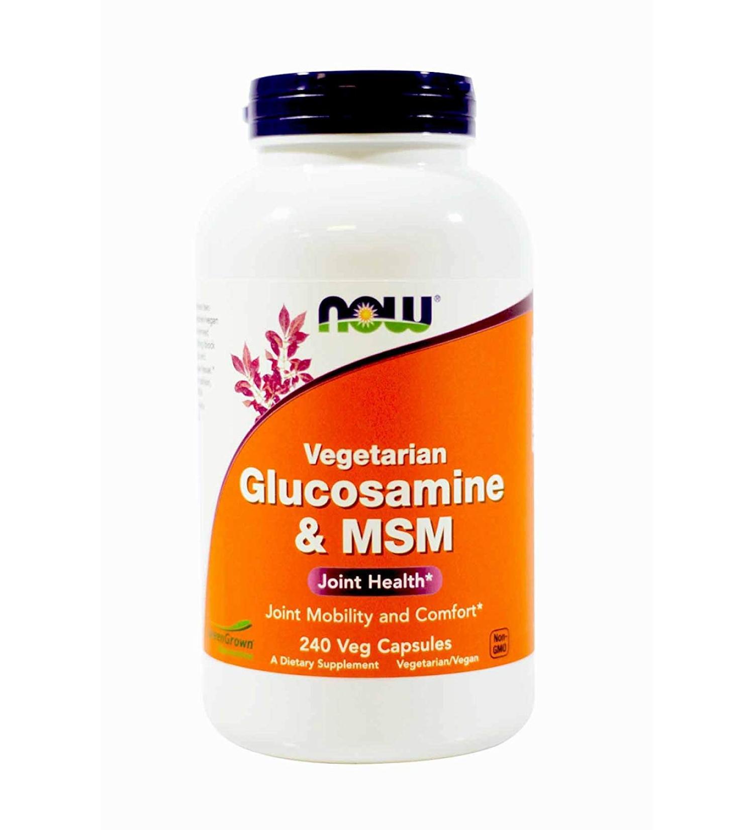 NowFoods Vegetarian Glucosamine & MSM Joint Health 240 Veg Capsules