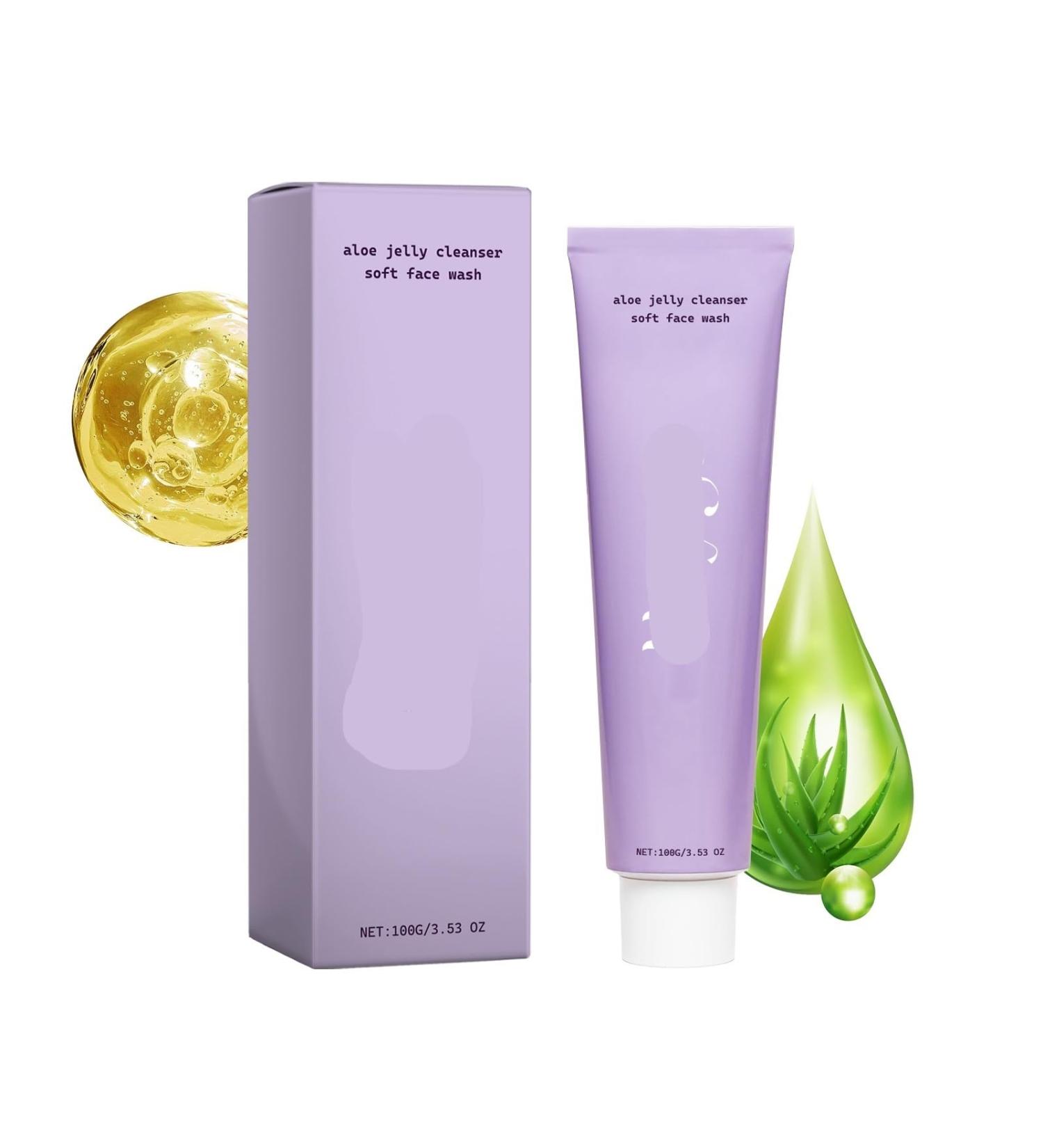 Nettoyant Visage L'aloe Vera - Doux Hydratant Et Mousse Onctueuse | Hydratant Non Raffermissant Contr le Le S bum(1PCS) 1 g (Lot de 1) - Buy Online on GoSupps.com