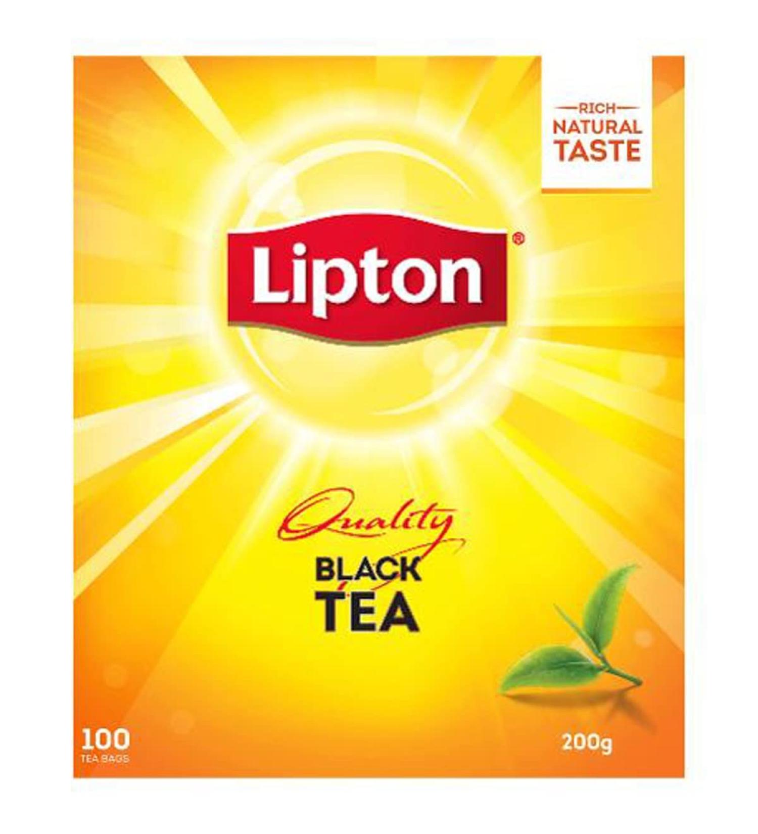 Lipton Tea Bags Quality Black 200gm 100 Pack