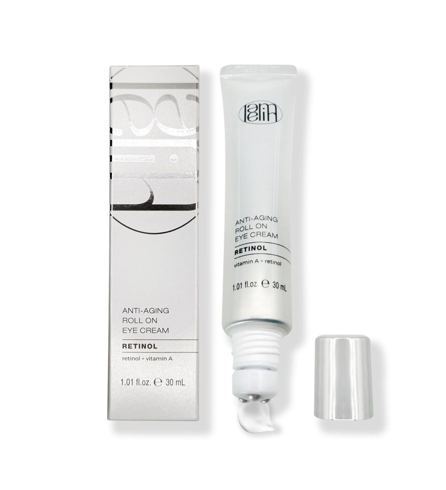 Eye Cream Roller with Retinol & Niacinamide - Dark Circle Reducer & Anti-Wrinkle Treatment for Sensitive Skin - Night Cream for Puffiness | Made in Korea - Buy Online on GoSupps.com